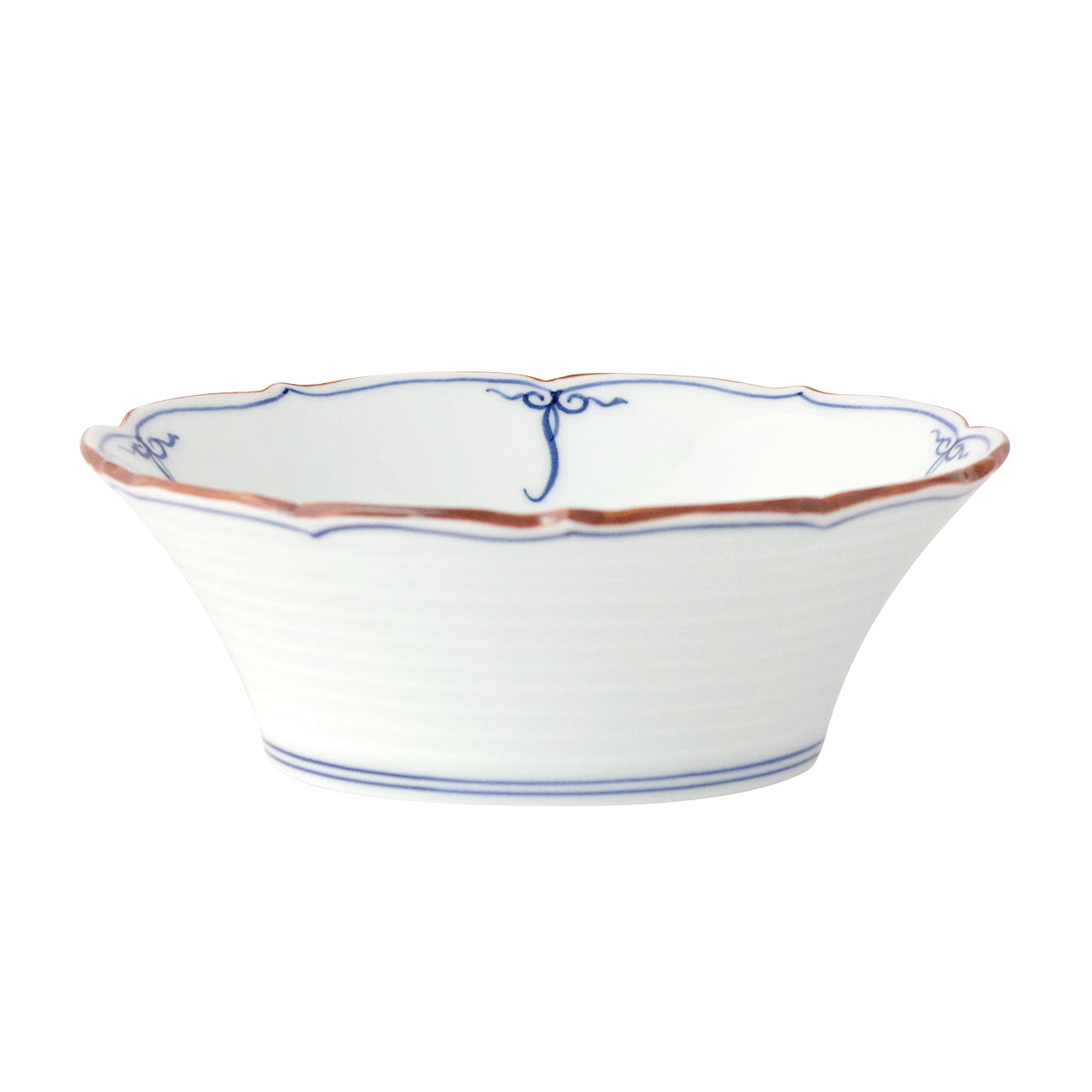 波佐見焼 平鉢 瓔珞紋(染付) 15cm Korin Studio1156