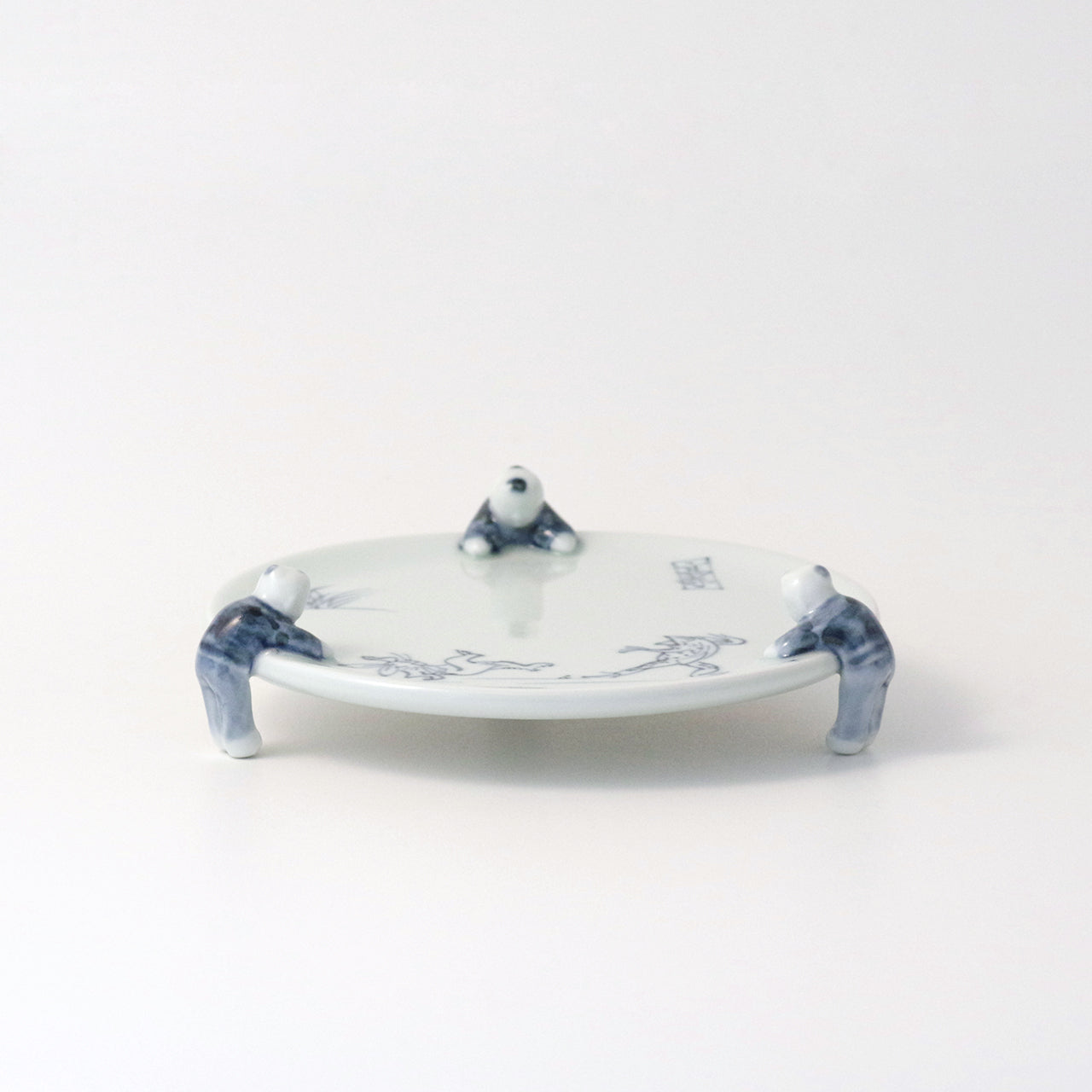 波佐見焼 染付 高山寺三閑人 五々皿 17.5cm Korin Studio1156