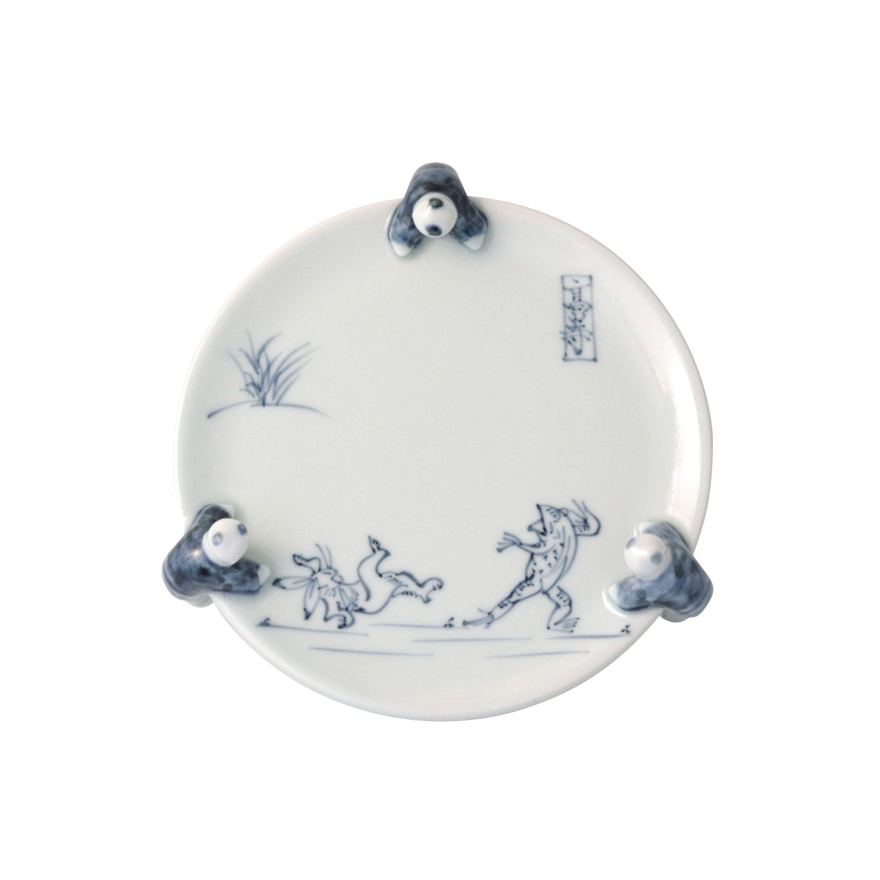 波佐見焼 染付 高山寺三閑人 五々皿 17.5cm Korin Studio1156