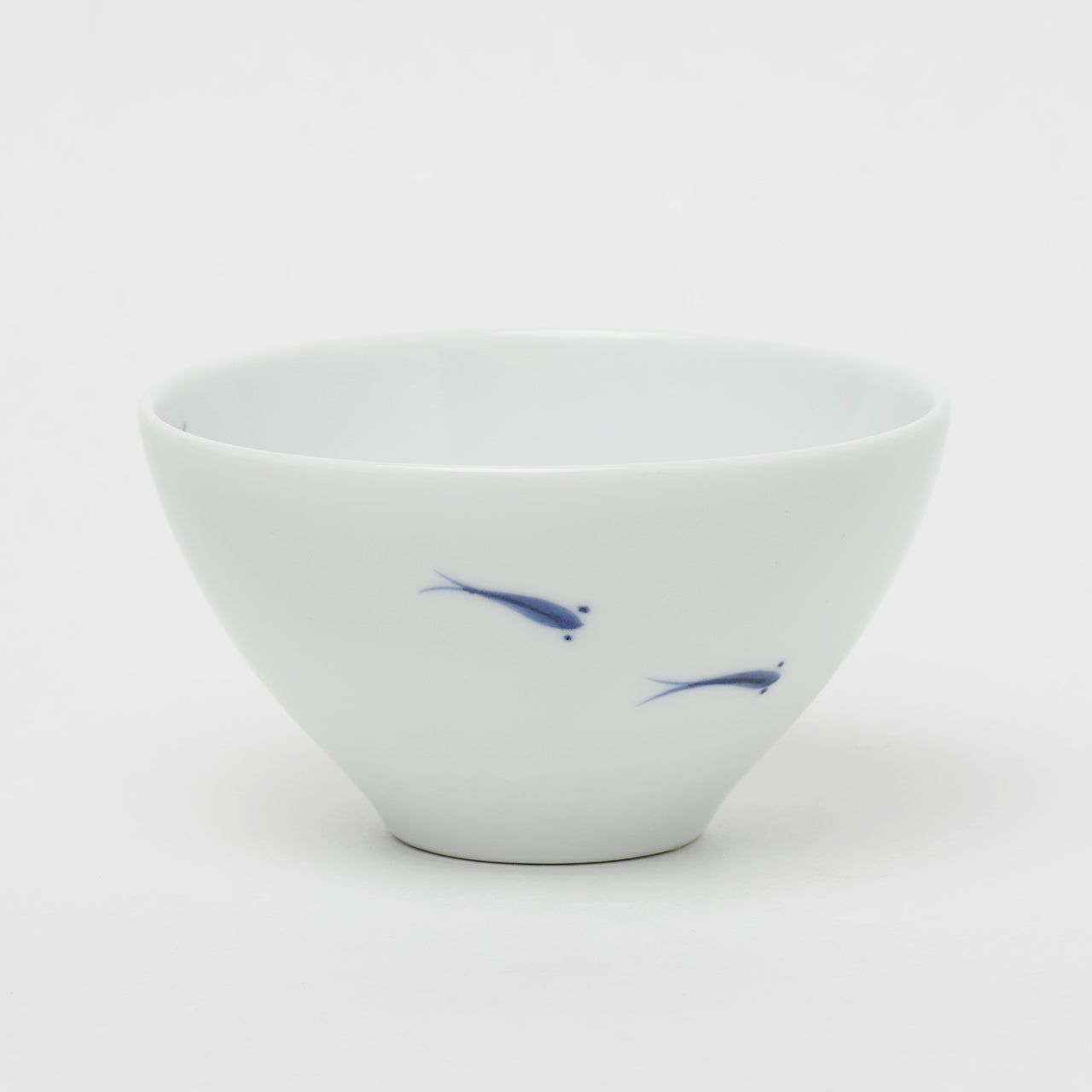 有田焼 メダカ 平仙茶(青/内8匹) 180ml Riso Studio1156