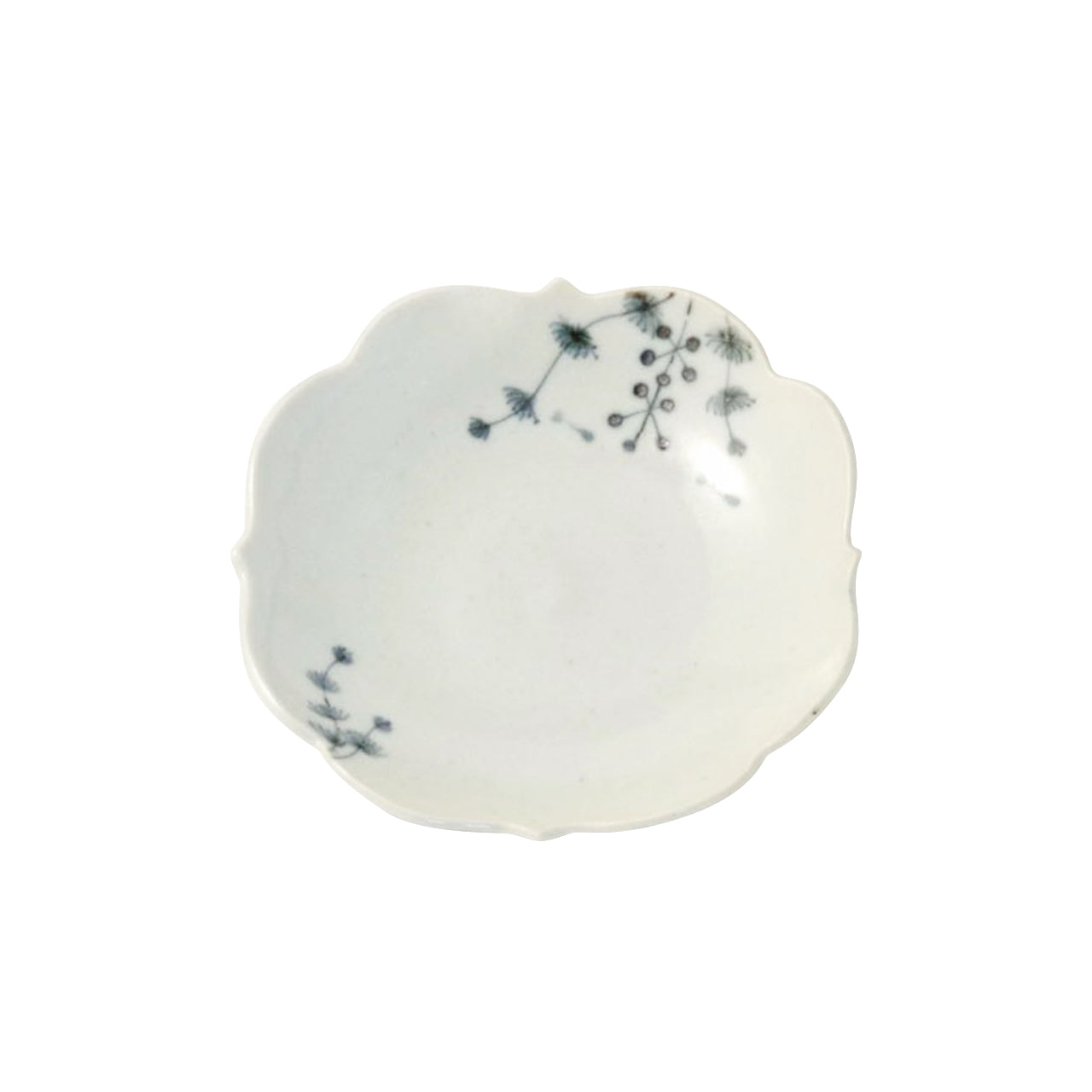 有田焼 染付水草 四稜小皿 10.5cm ARITA PORCELAIN LAB Studio1156