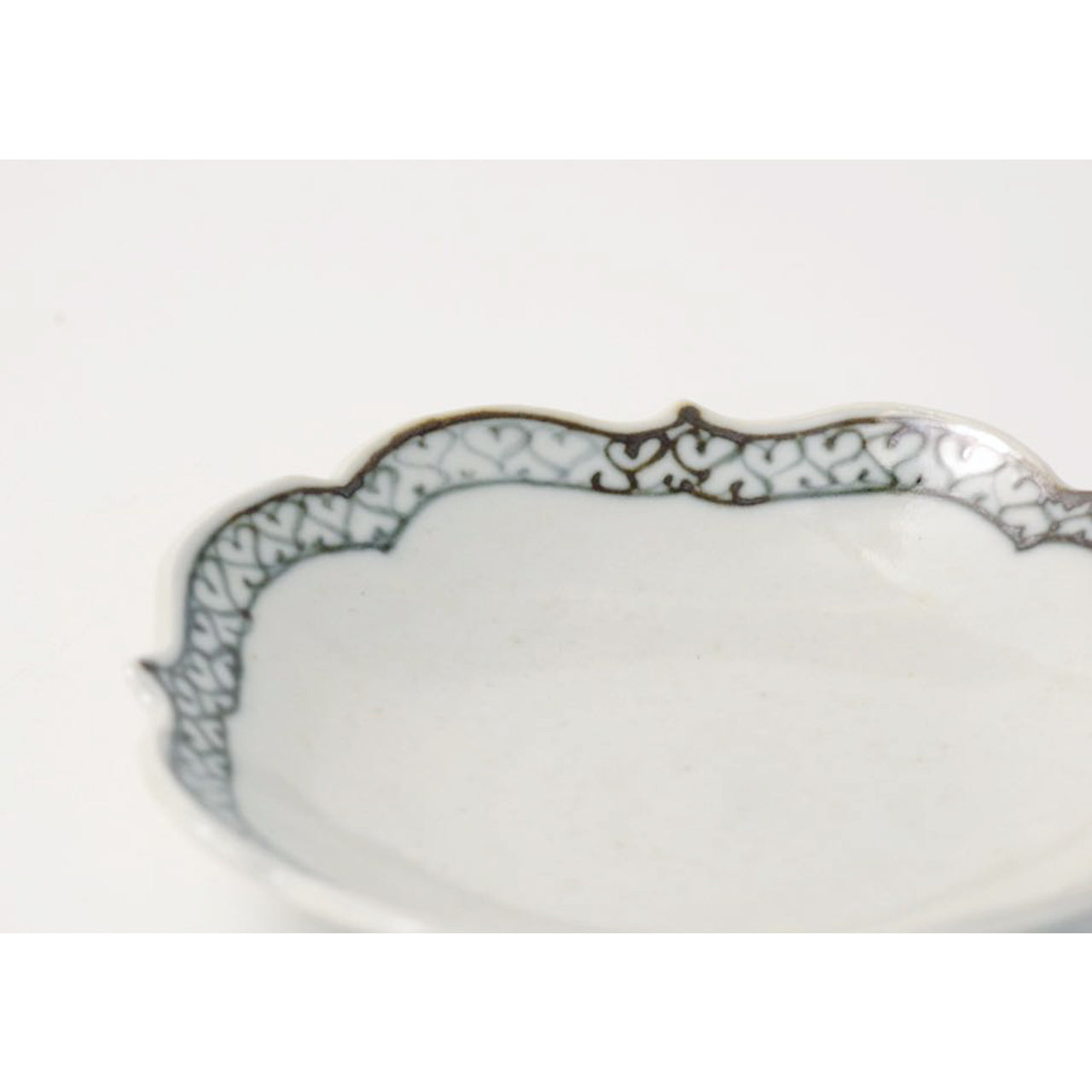 有田焼 染付渕ハート 四稜小皿 10.5cm ARITA PORCELAIN LAB Studio1156