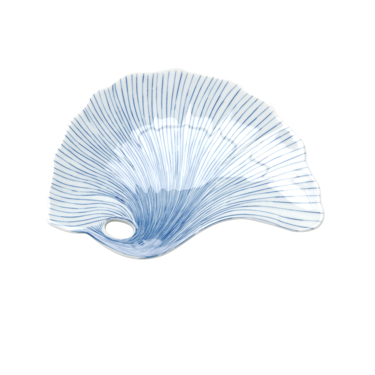 有田焼 染付 糸十草 イチョウ型銘々皿 13cm Kouraku Studio1156