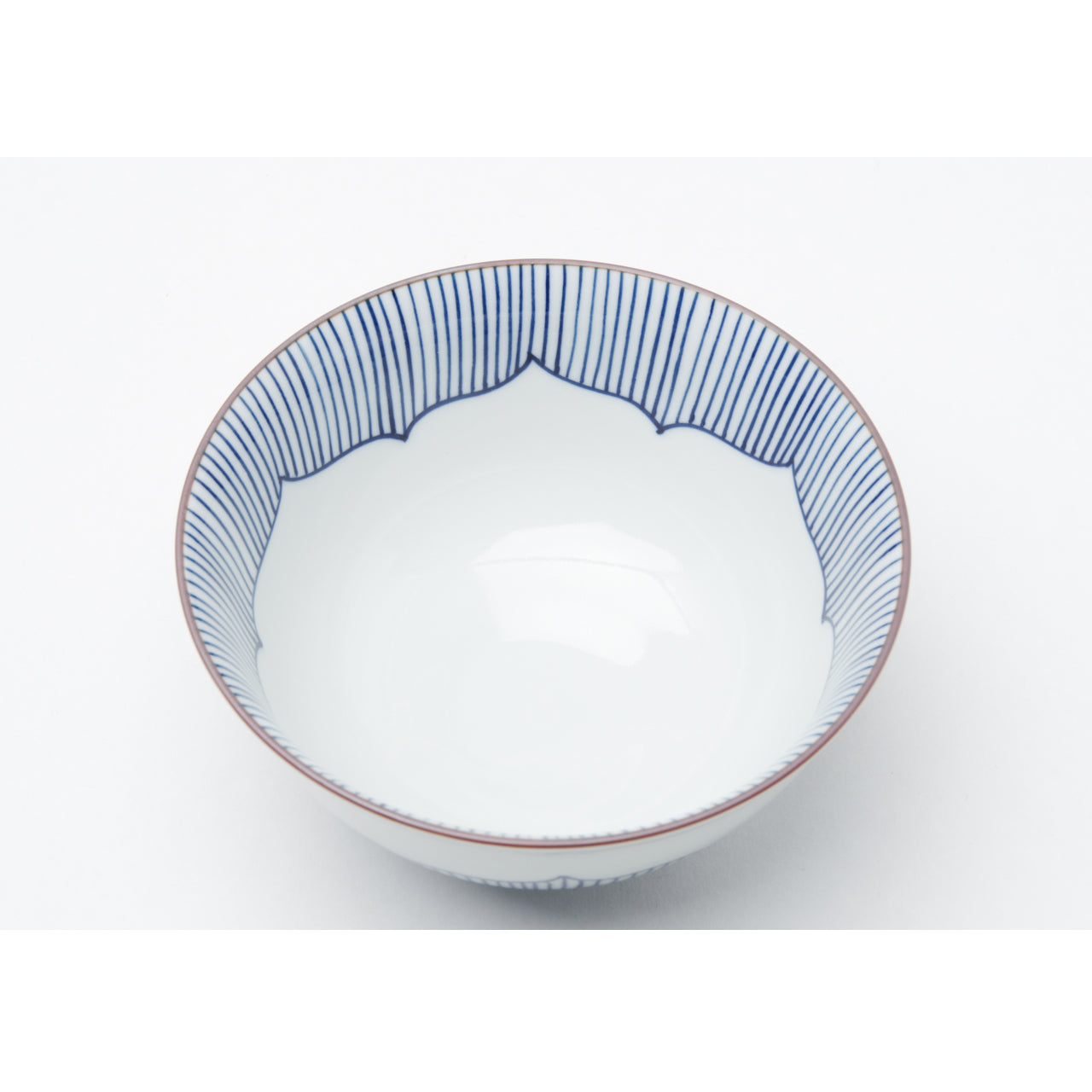 有田焼 花形十草 飯碗(大) 12cm Teizan Studio1156