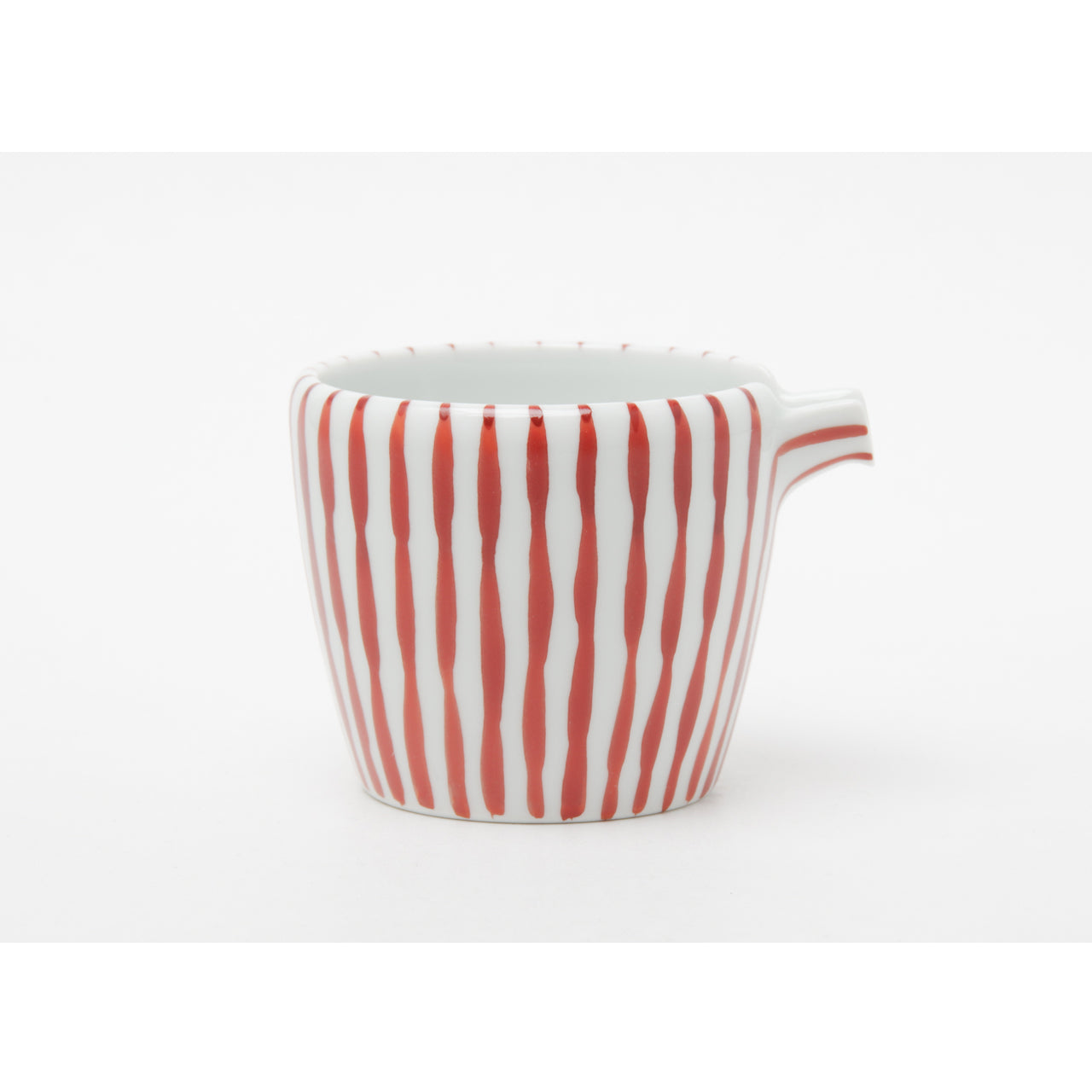 有田焼 赤十草 片口筒鉢(M) 100ml Denpei Studio1156