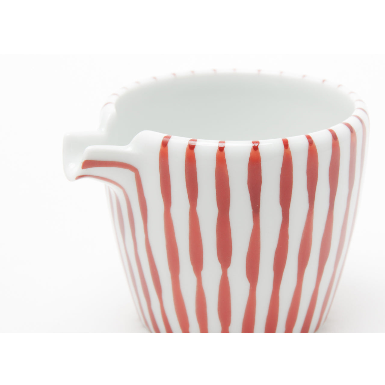 有田焼 赤十草 片口筒鉢(M) 100ml Denpei Studio1156