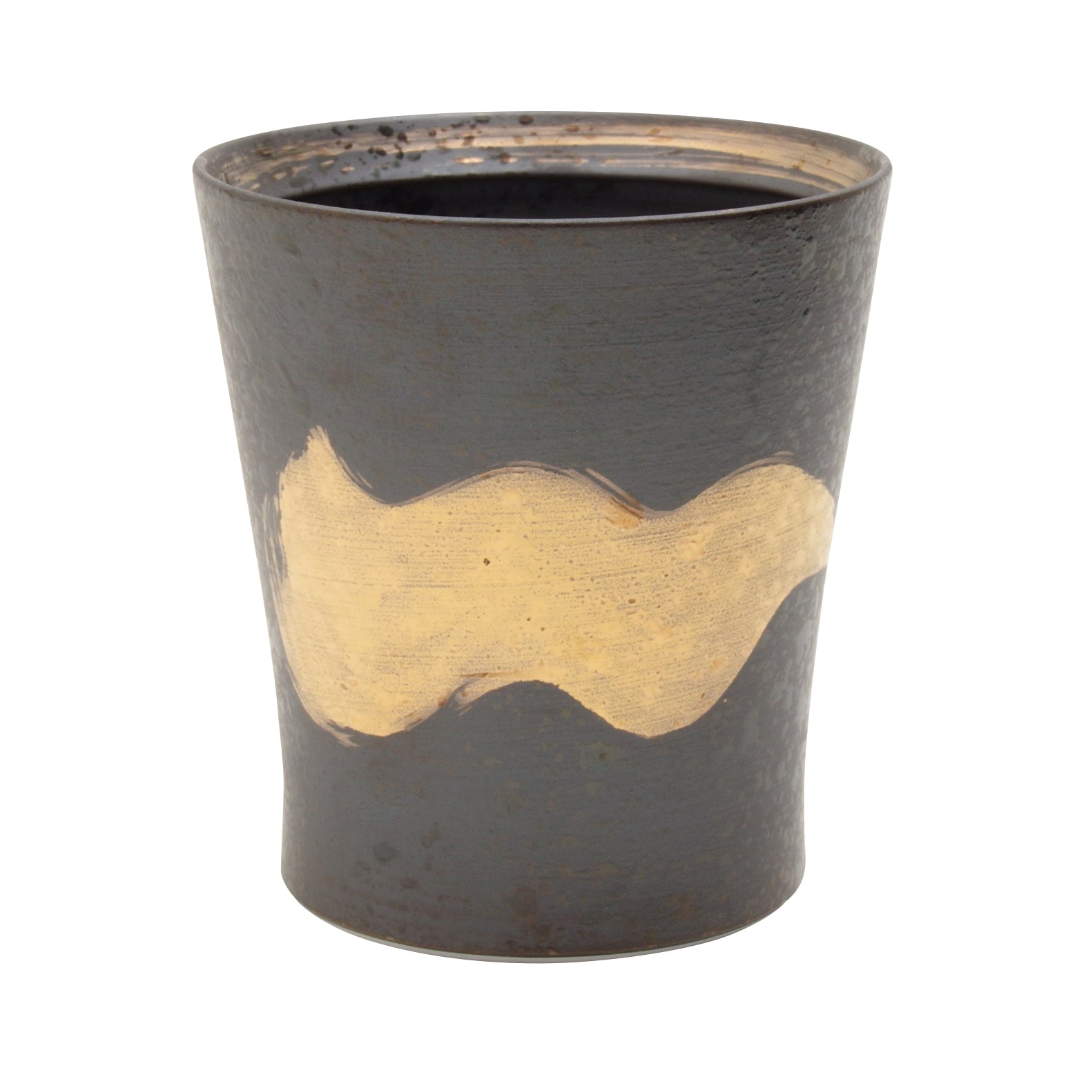 波佐見焼 ワビカップ スリム 金刷毛 フリーカップ 300ml Wazan Studio1156