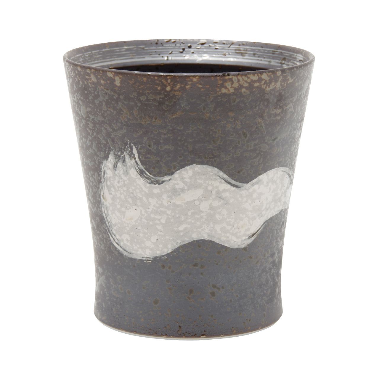 波佐見焼 ワビカップ スリム 銀刷毛 フリーカップ 300ml Wazan Studio1156