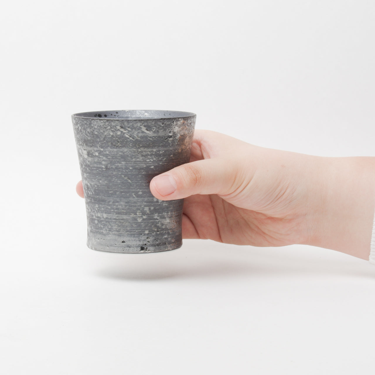 波佐見焼 ワビカップ スリム 銀彩 フリーカップ 300ml Wazan Studio1156