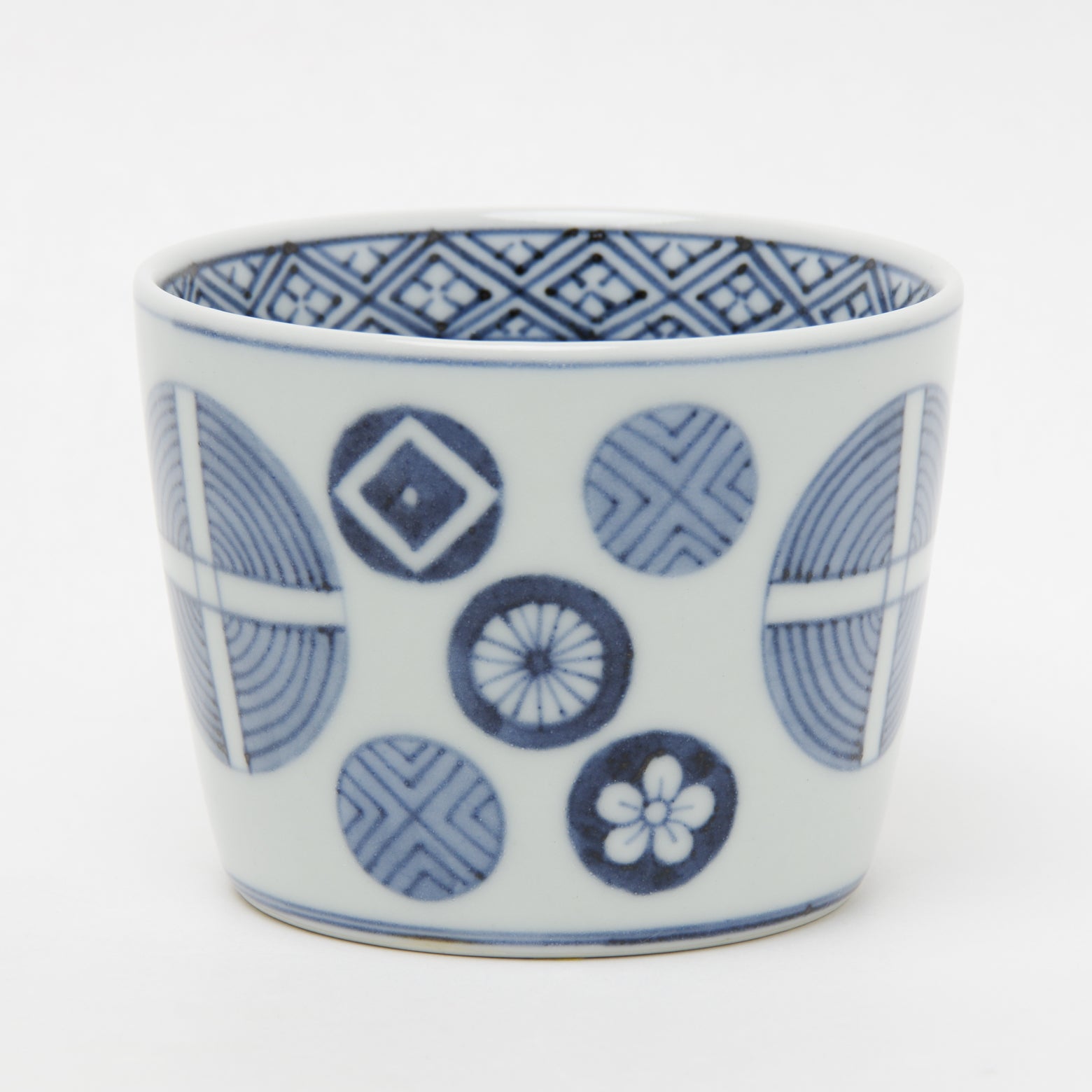 有田焼 丸十字文 そば猪口(大) 220ml Riso Studio1156