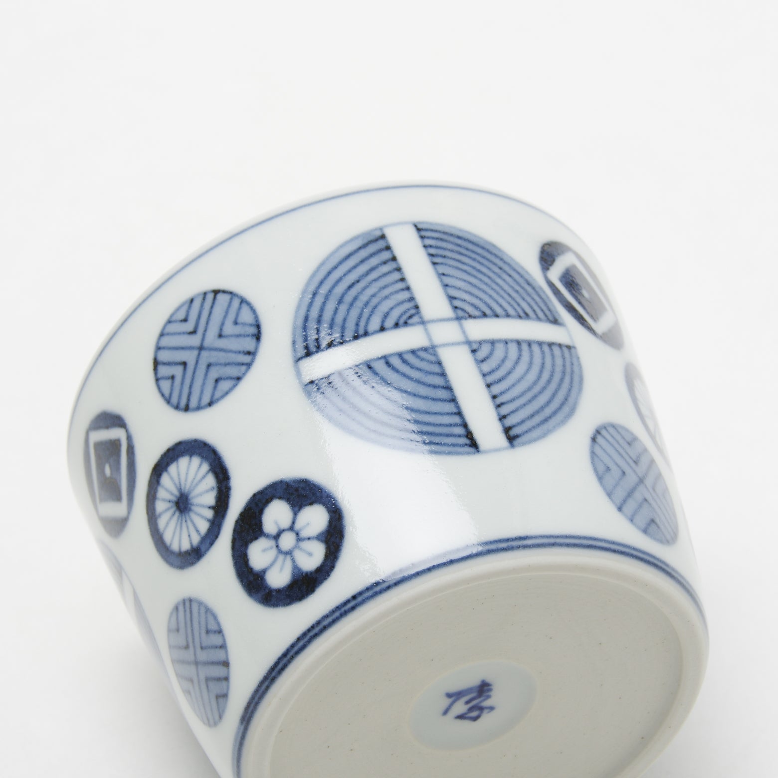 有田焼 丸十字文 そば猪口(大) 220ml Riso Studio1156