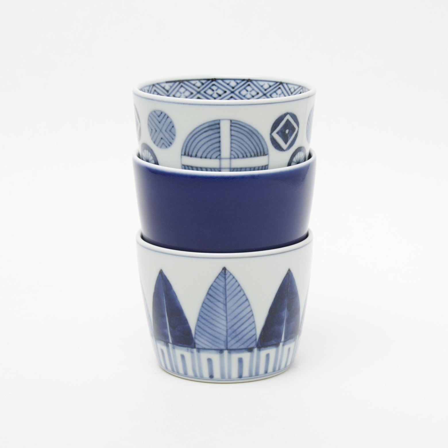 有田焼 丸十字文 そば猪口(大) 220ml Riso Studio1156