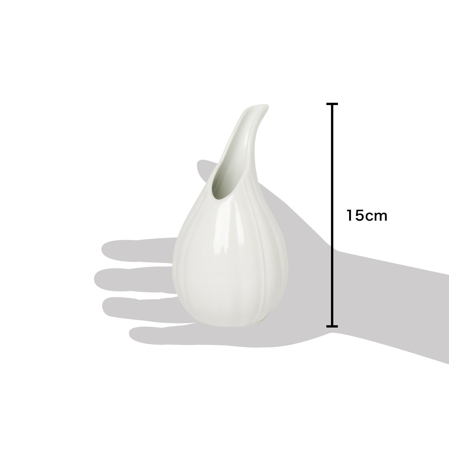 波佐見焼 白 彫 一輪挿し 15cm Korin Studio1156