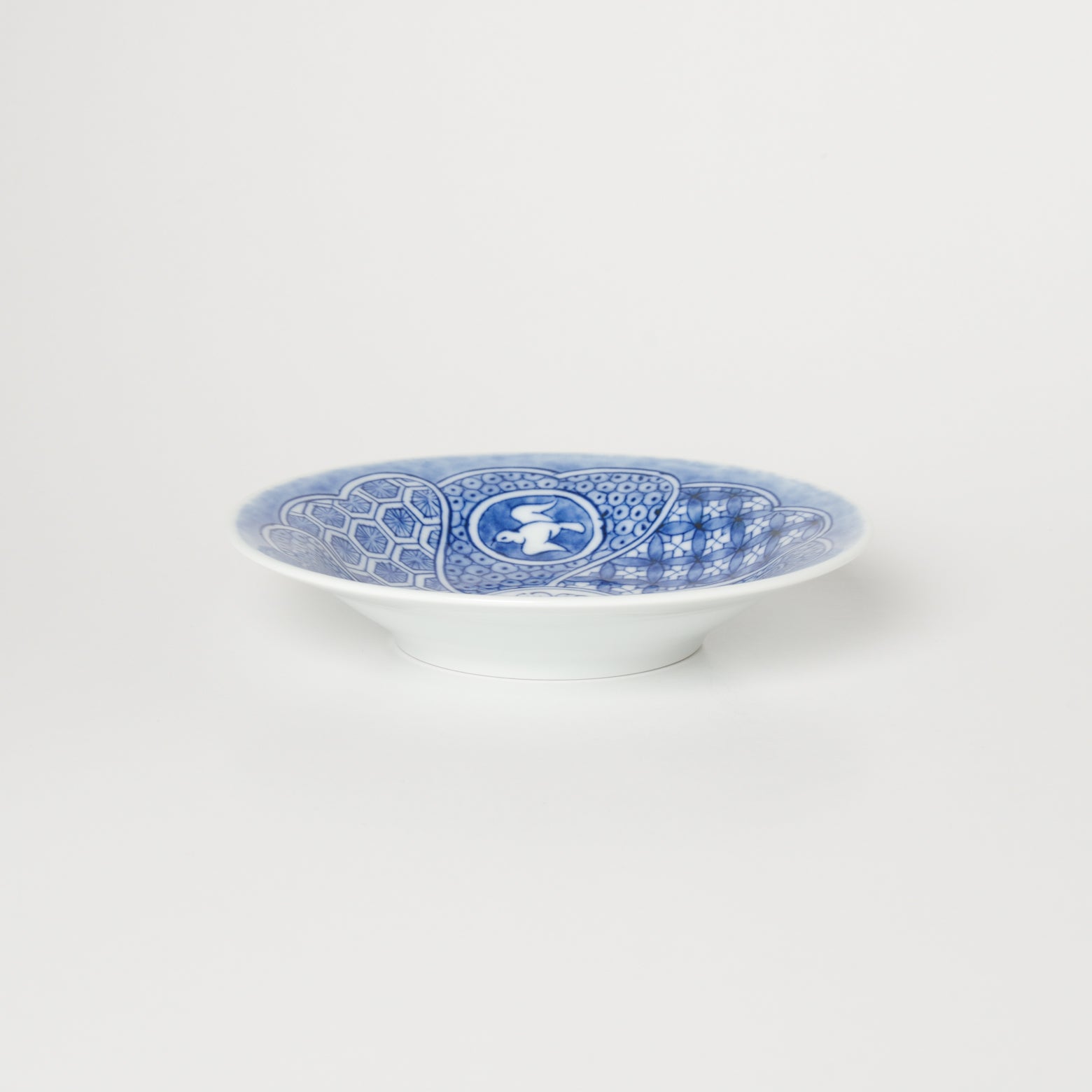 有田焼 染付 千鳥祥瑞 四寸小皿 12cm Kouraku Studio1156