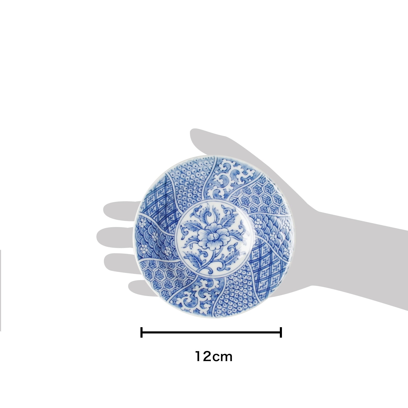 有田焼 染付草花祥瑞 四寸小皿 12cm Kouraku Studio1156