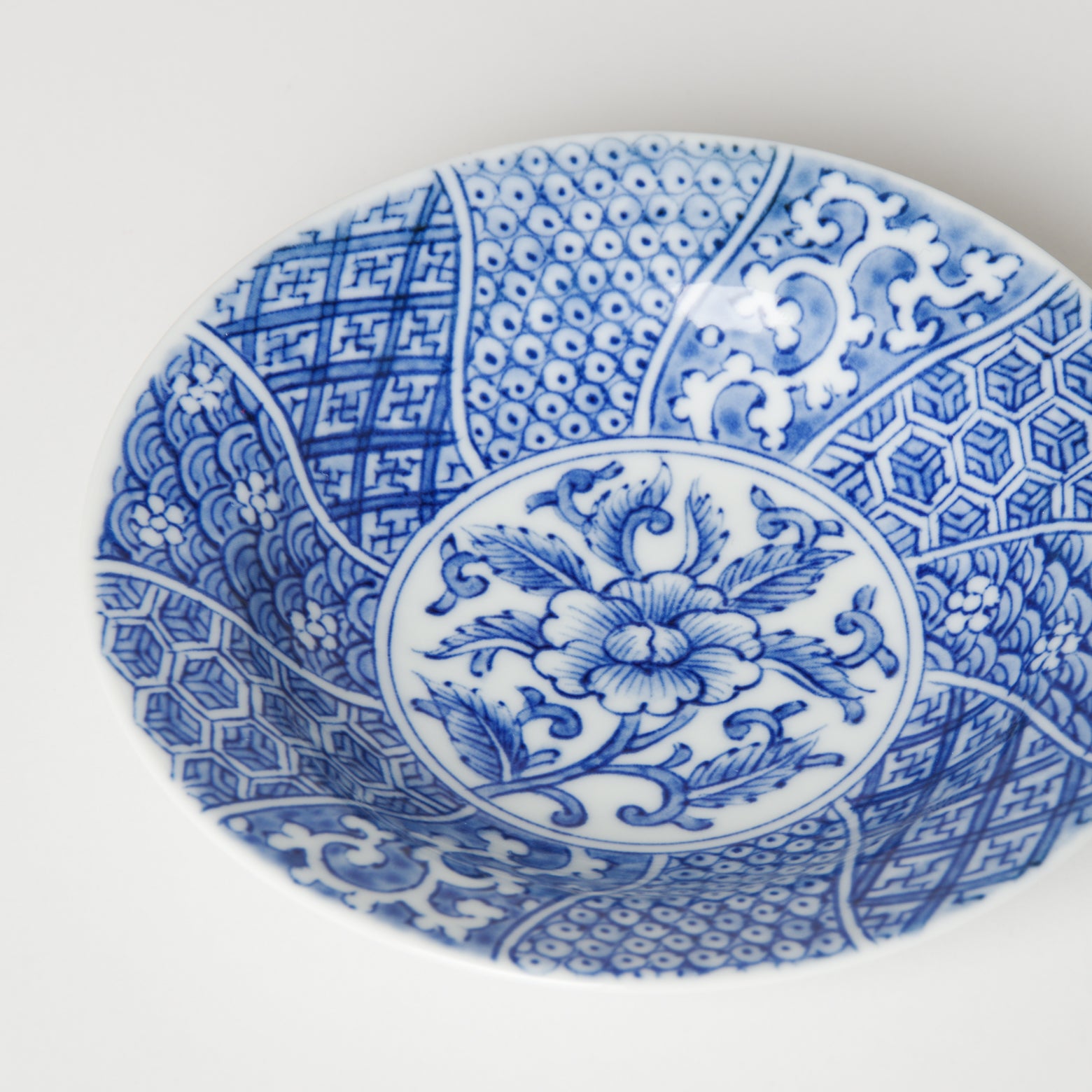 有田焼 染付草花祥瑞 四寸小皿 12cm Kouraku Studio1156