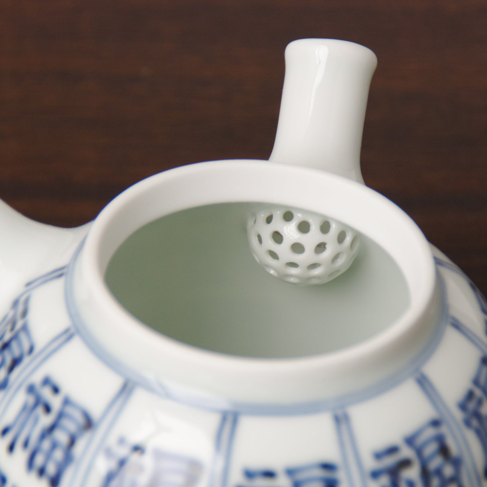 有田焼 染付 福字紋 急須 450ml Fukuju Studio1156