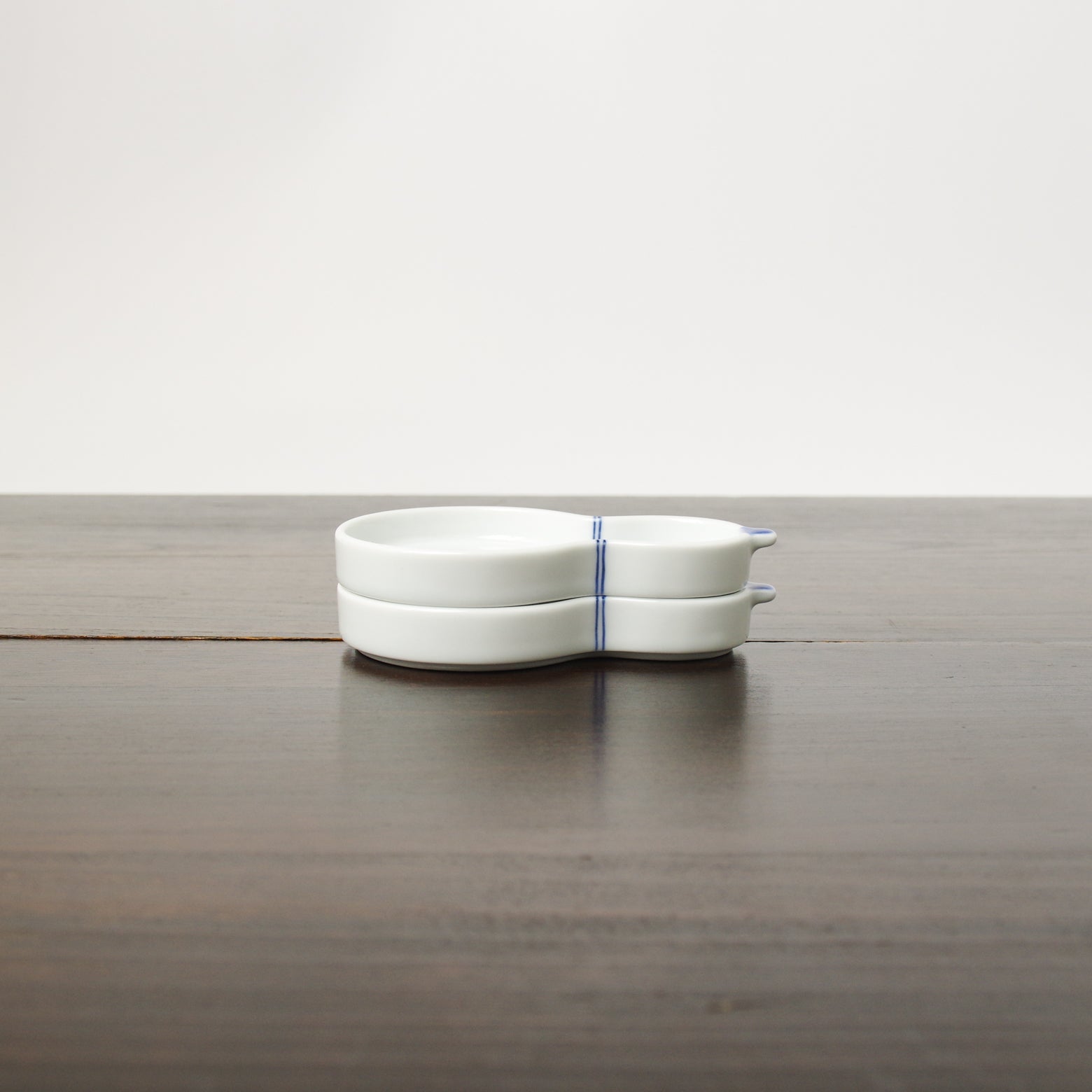 波佐見焼 瓢絵 瓢型小皿(青) 11cm Korin Studio1156