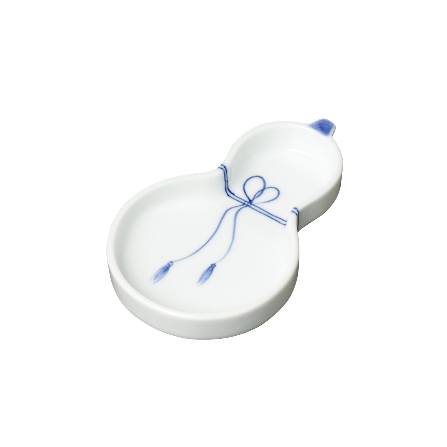 波佐見焼 瓢絵 瓢型小皿(青) 11cm Korin Studio1156