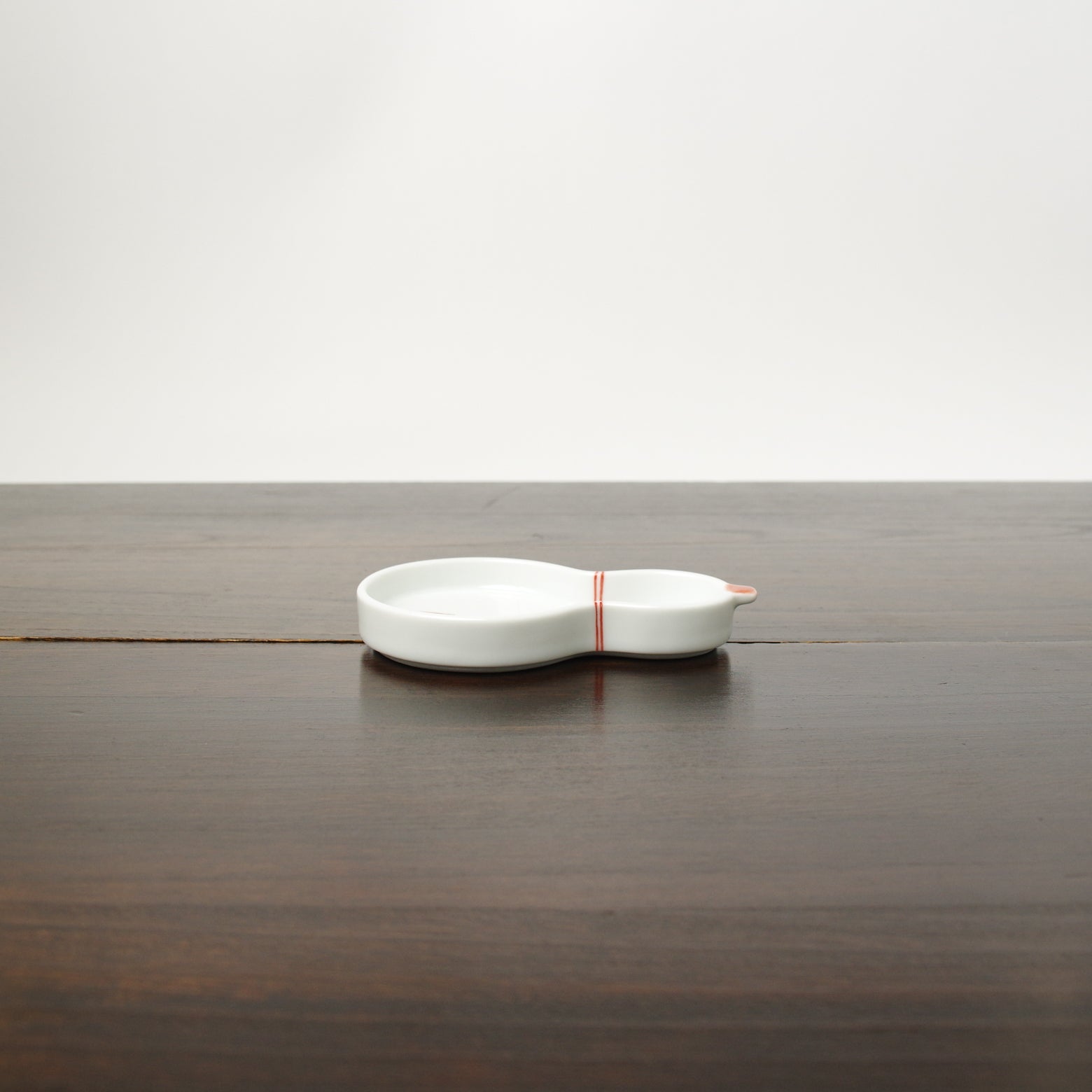 波佐見焼 瓢絵 瓢型小皿(赤) 11cm Korin Studio1156