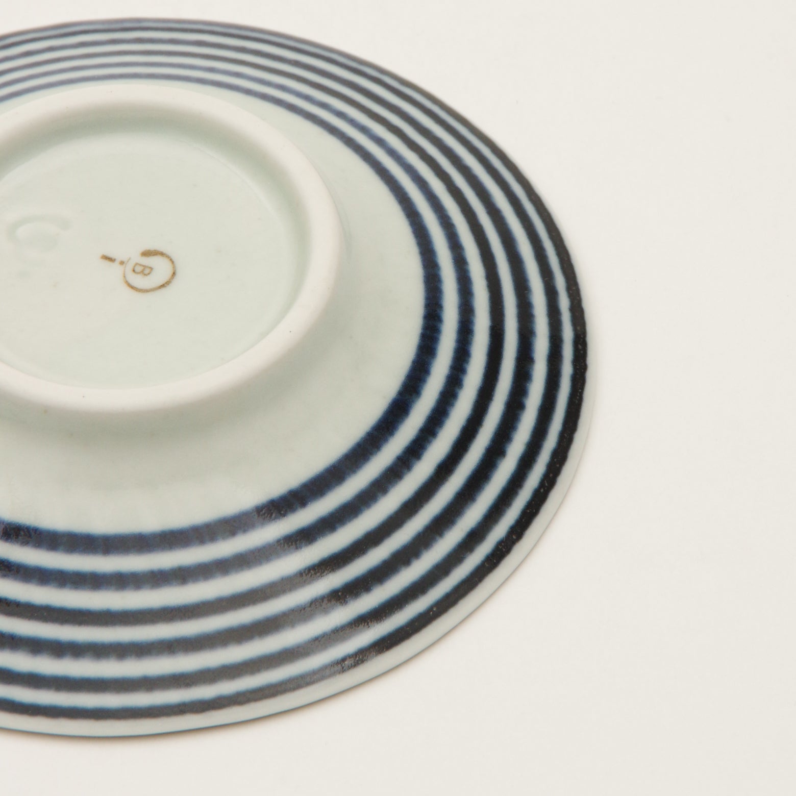 波佐見焼 藍駒 小皿(5本線) 11cm Wazan Studio1156