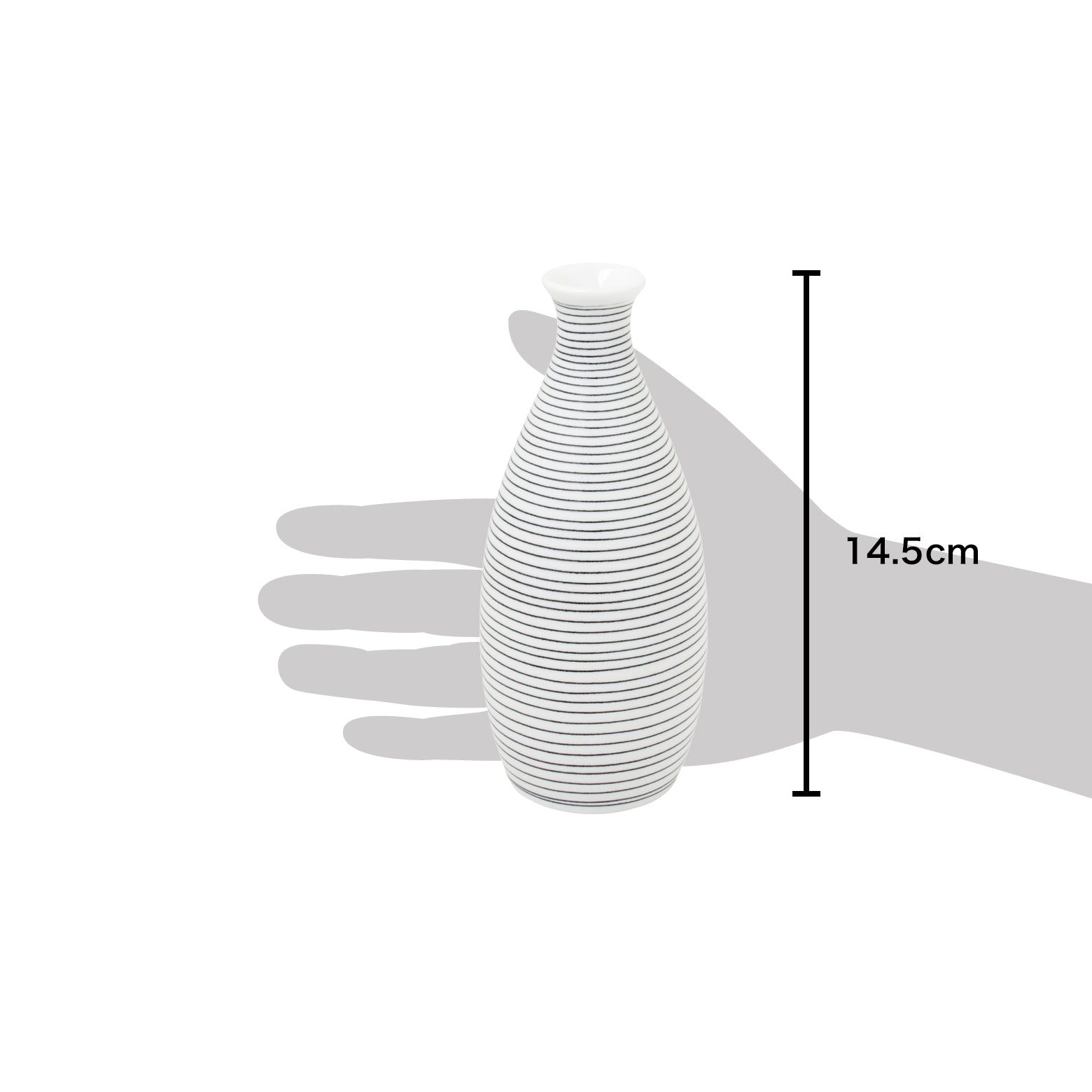 有田焼 黒呉須象嵌 1合徳利 190ml Riso Studio1156