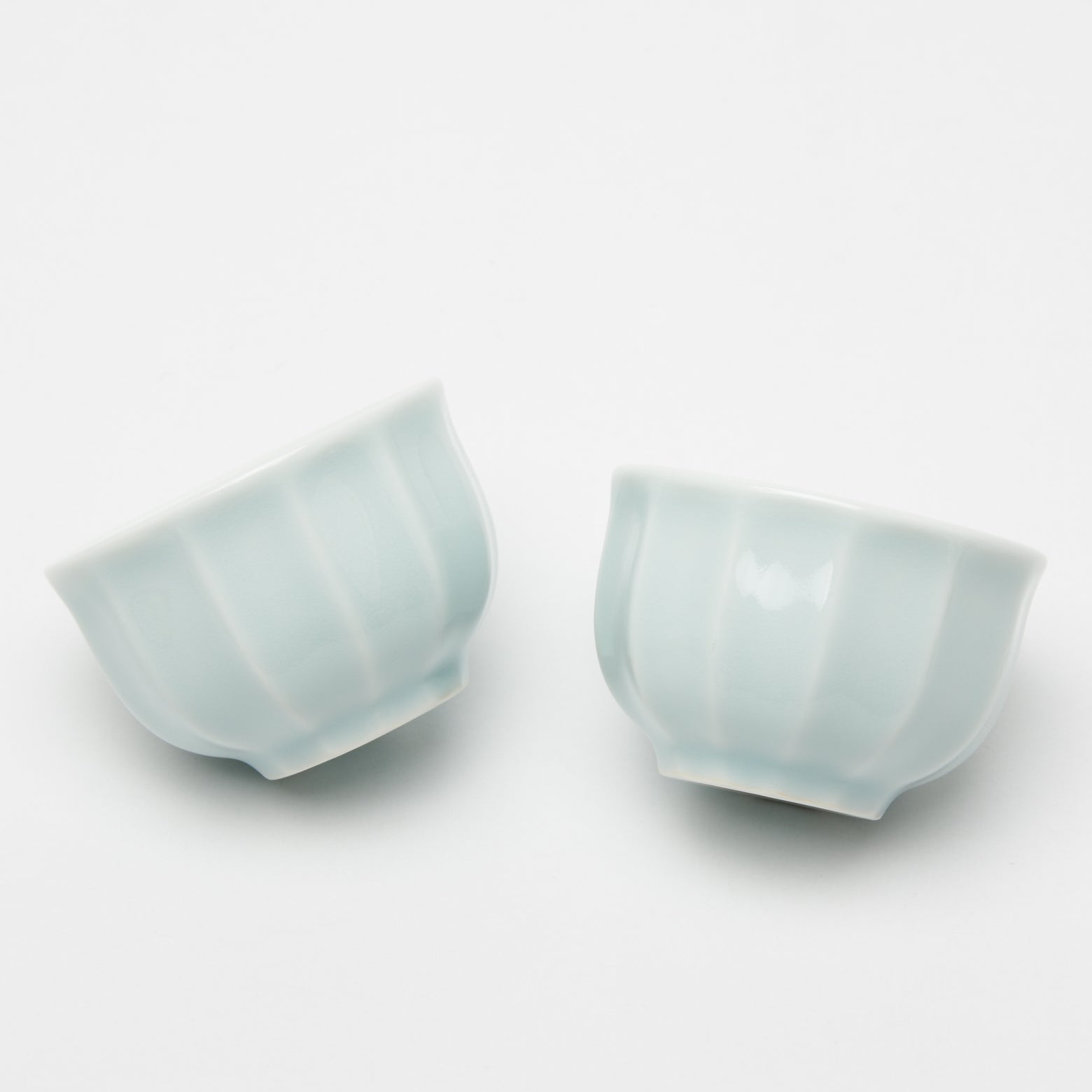 有田焼 面取 ぐい呑(青白) 40ml Seitoen Studio1156