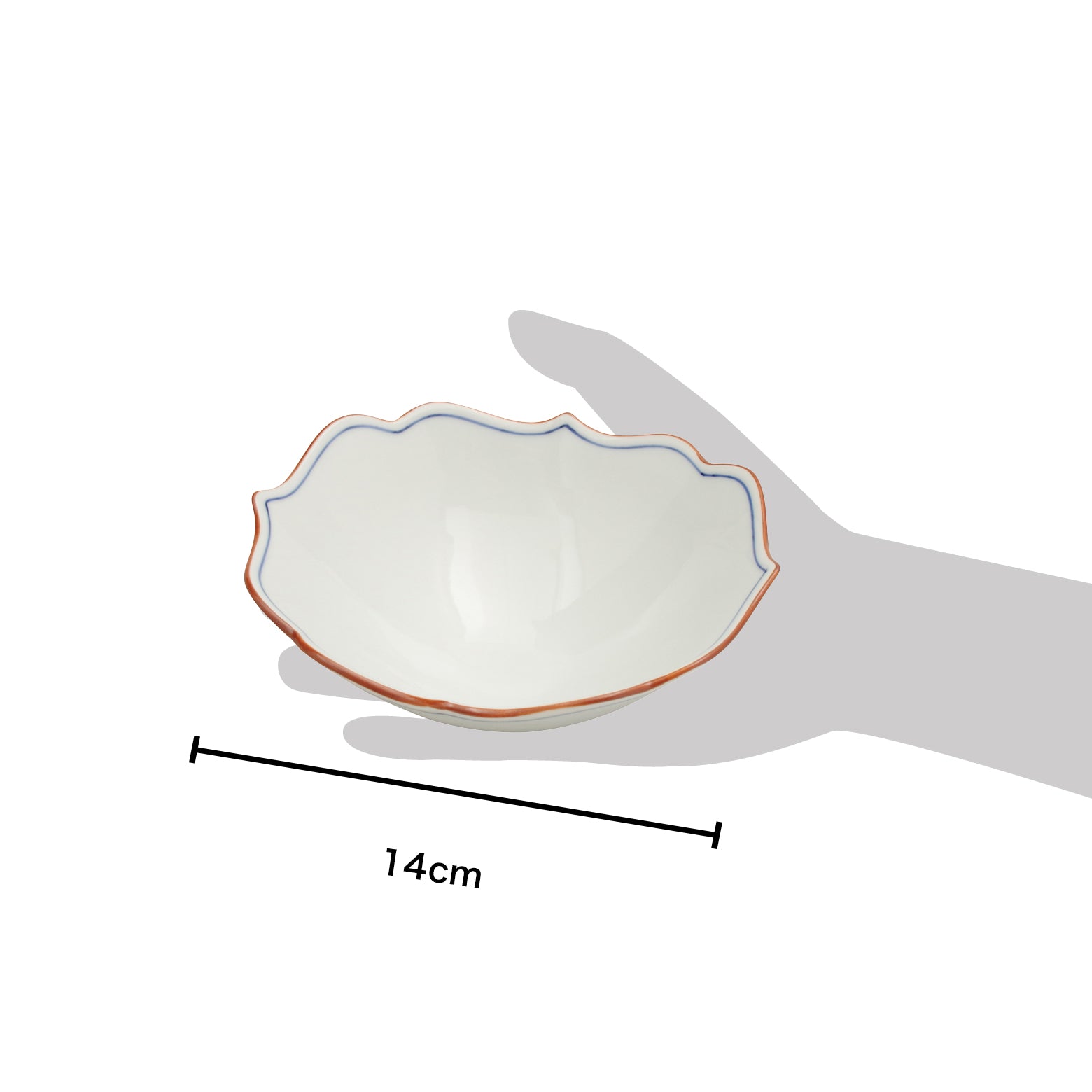 波佐見焼 渕錆 桔梗長角中鉢(青) 14cm Korin Studio1156