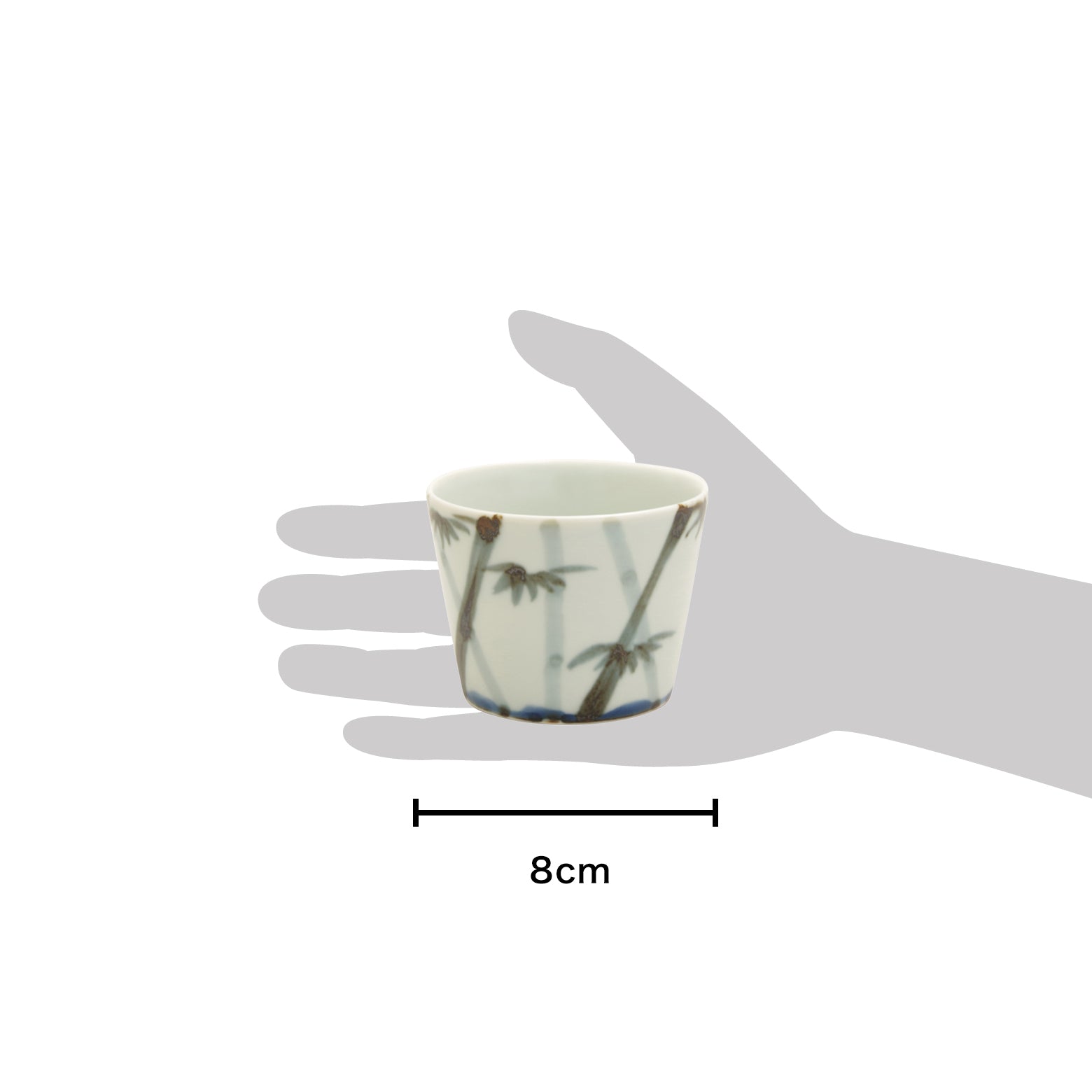 伊万里焼 鉄絵竹 そば猪口 180ml Tamori Studio1156