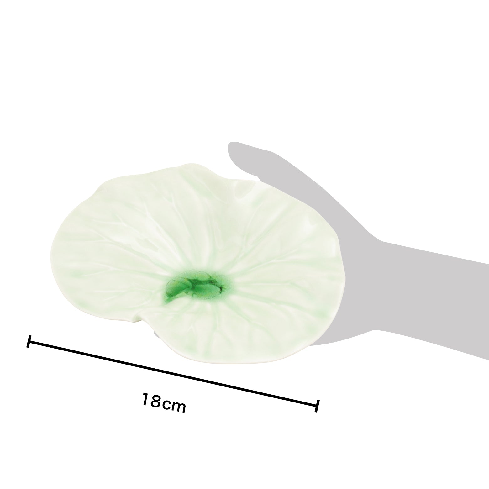 波佐見焼 ヒワ ビードロたまり フキの葉皿 18cm Korin Studio1156