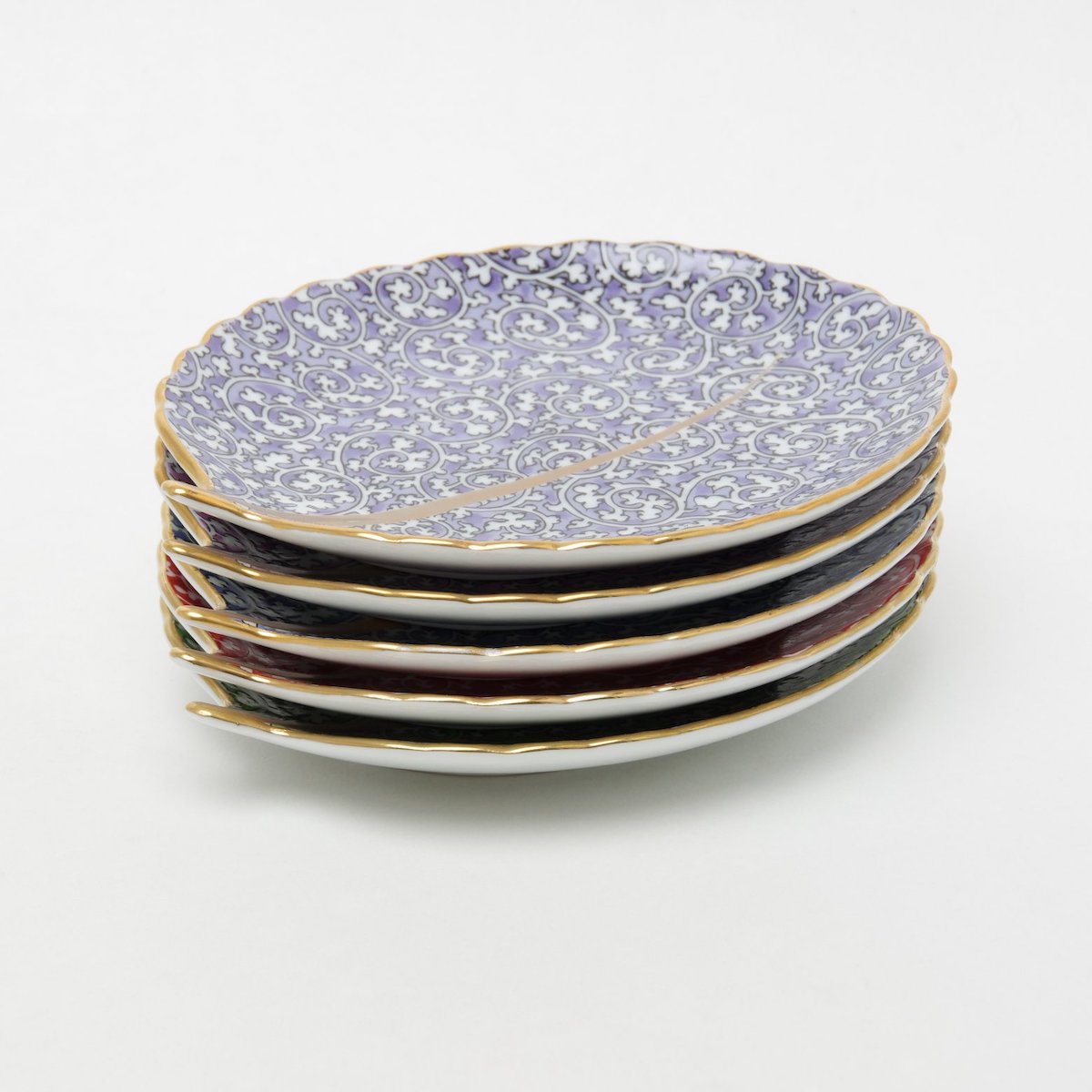 有田焼 蛸唐草 木の葉型銘々皿(大) 13.5cm ARITA PORCELAIN LAB Studio1156