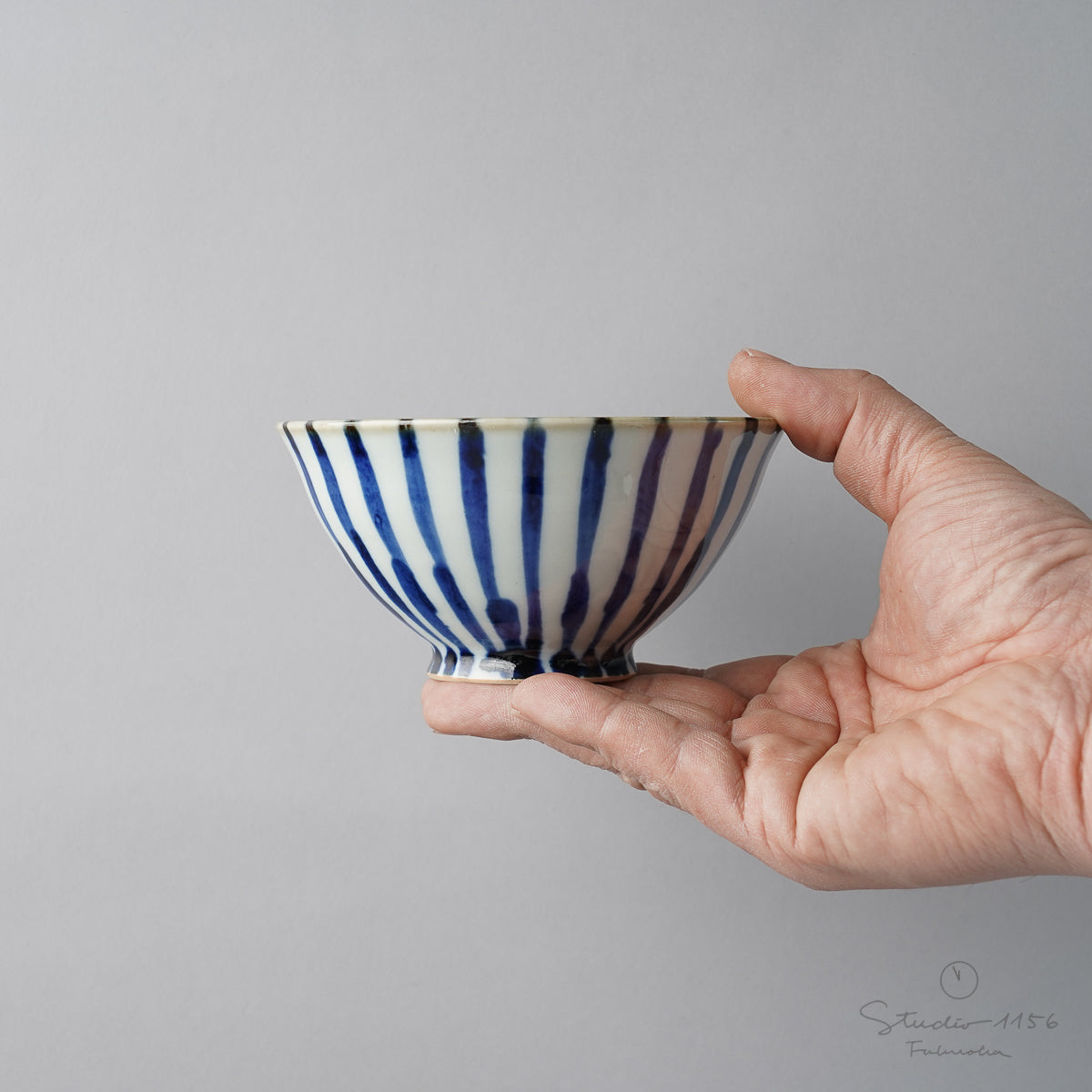 波佐見焼 濃十草 ご飯茶碗 12cm Binsai Studio1156