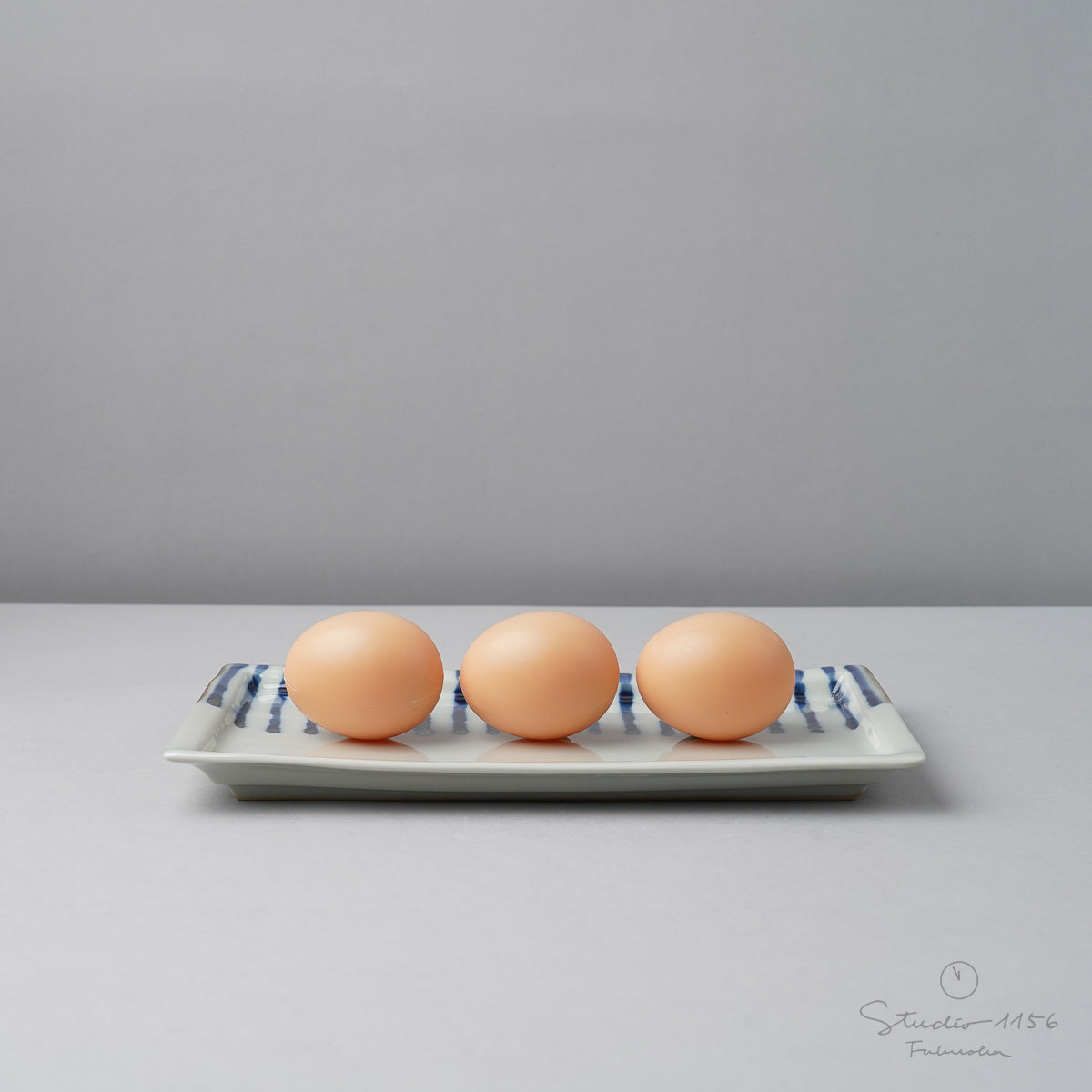 波佐見焼 濃十草 長角皿 (大) 23.5cm Binsai Studio1156