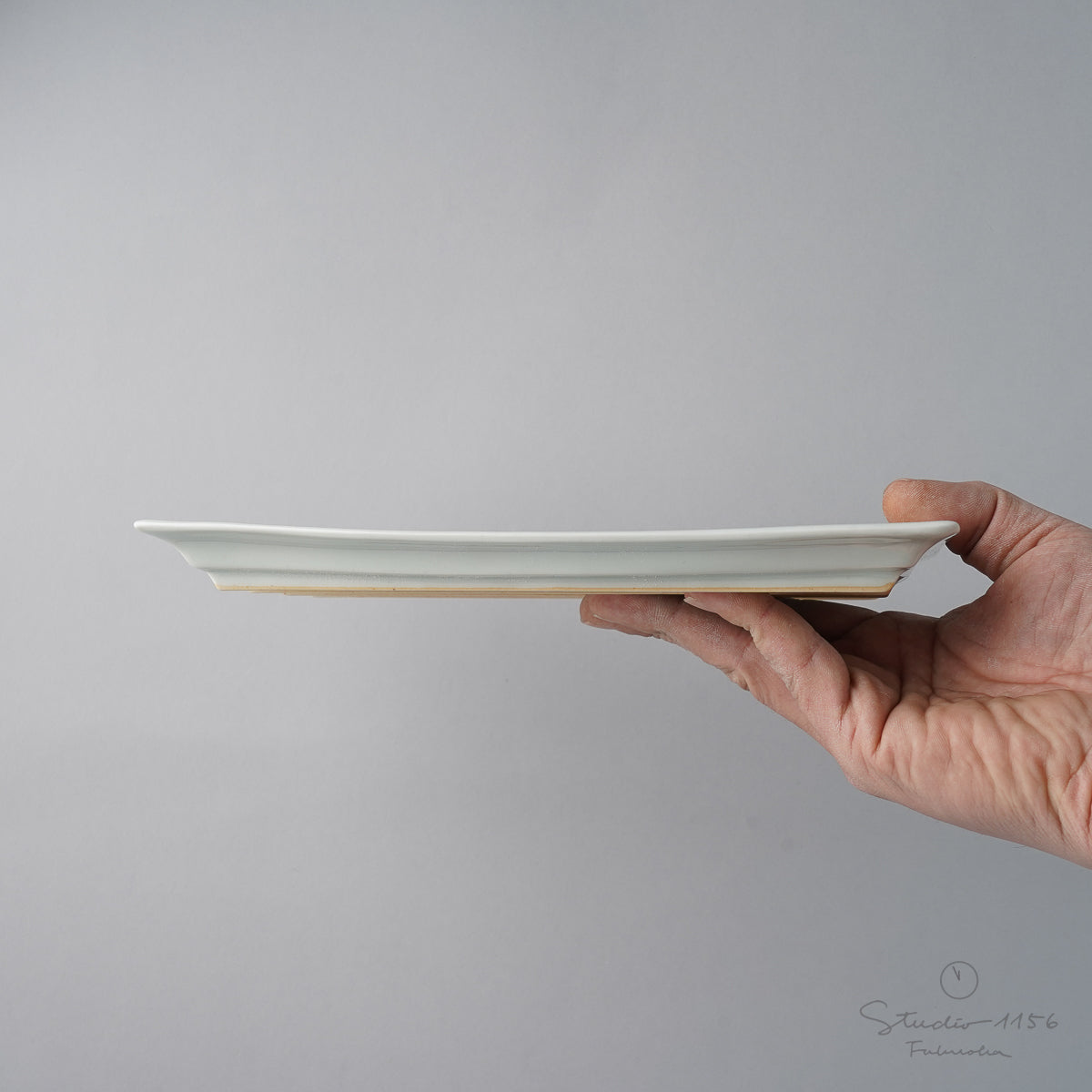 波佐見焼 濃十草 長角皿 (大) 23.5cm Binsai Studio1156