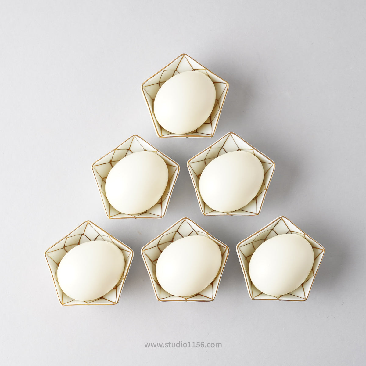 有田焼 ダイヤ五角豆鉢(小) 6.5cm Denpei Studio1156