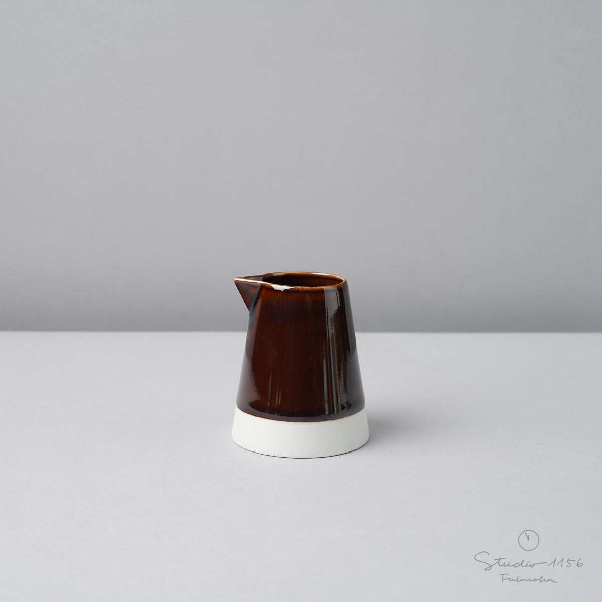 波佐見焼 es creamer (M) ミルクピッチャー 75ml 飴釉 essence Studio1156