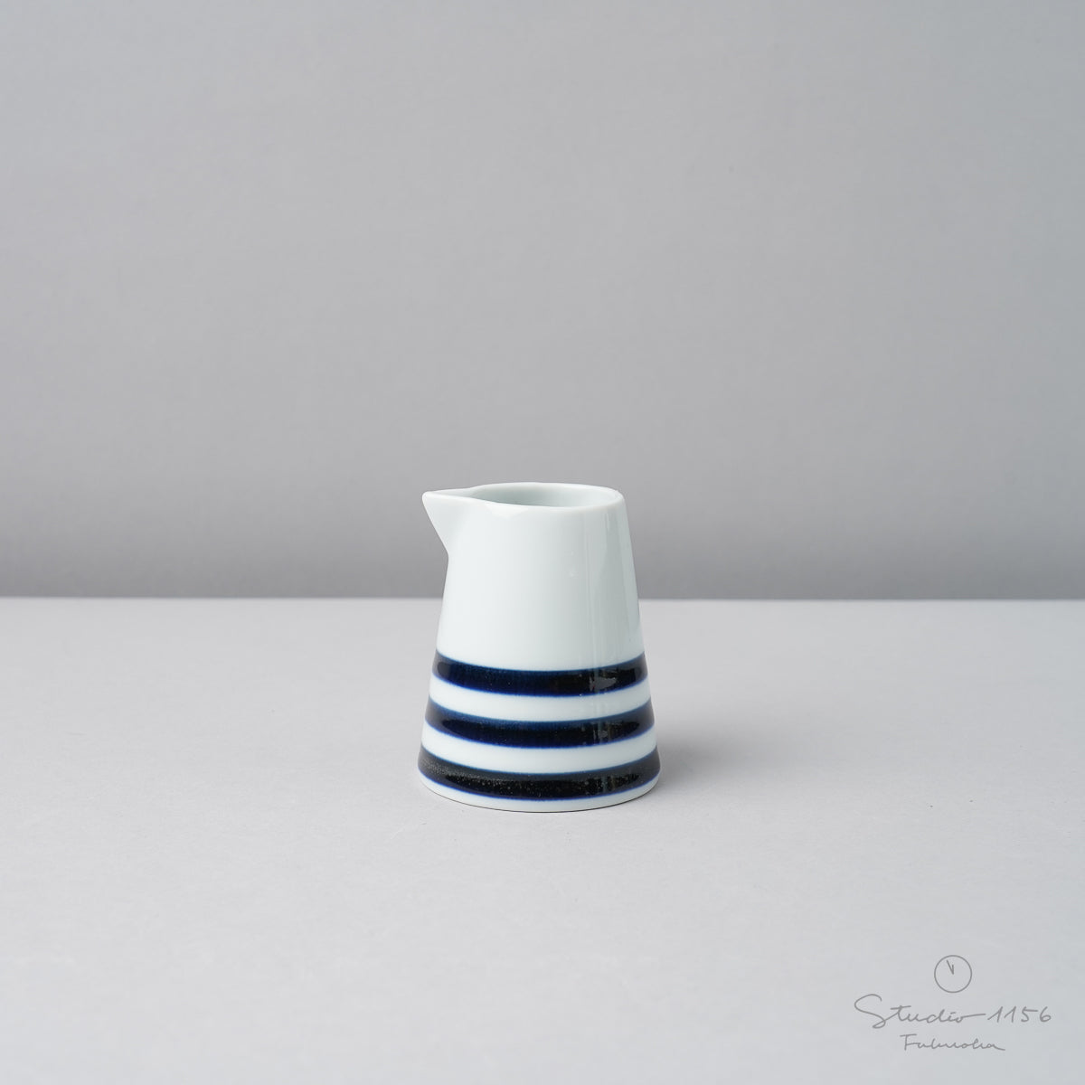 波佐見焼 es creamer (M) ミルクピッチャー 75ml ボーダーBU essence Studio1156