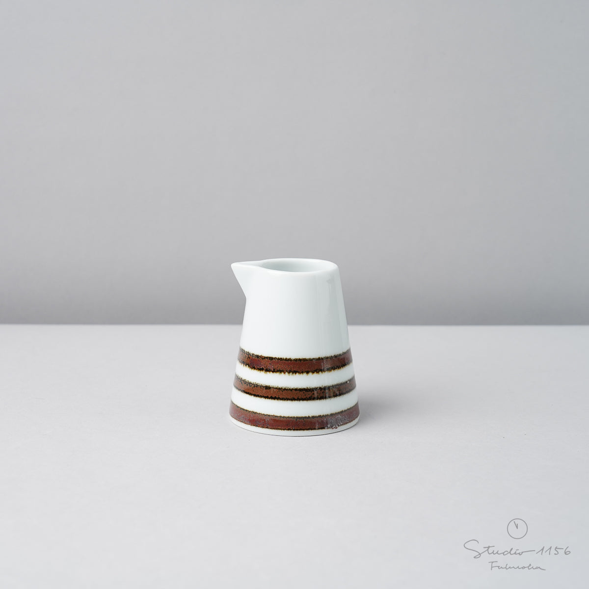 波佐見焼 es creamer (M) ミルクピッチャー 75ml ボーダーBN essence Studio1156