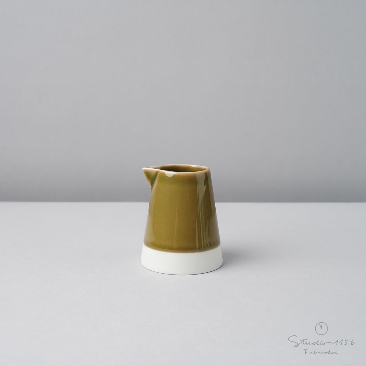 波佐見焼 es creamer (M) ミルクピッチャー 75ml 織部釉 essence Studio1156