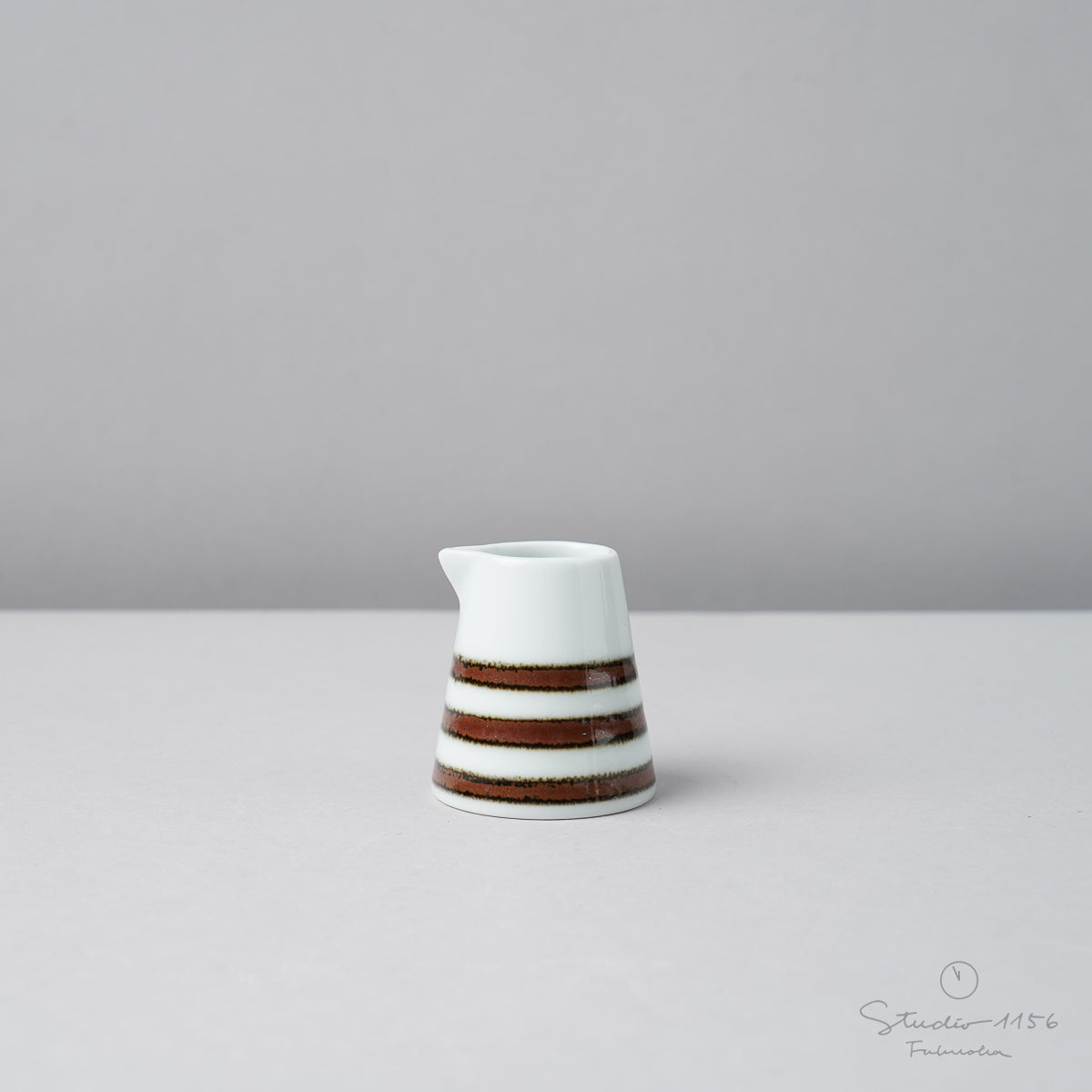 波佐見焼 es creamer (S) ミルクピッチャー 25ml ボーダーBN essence Studio1156