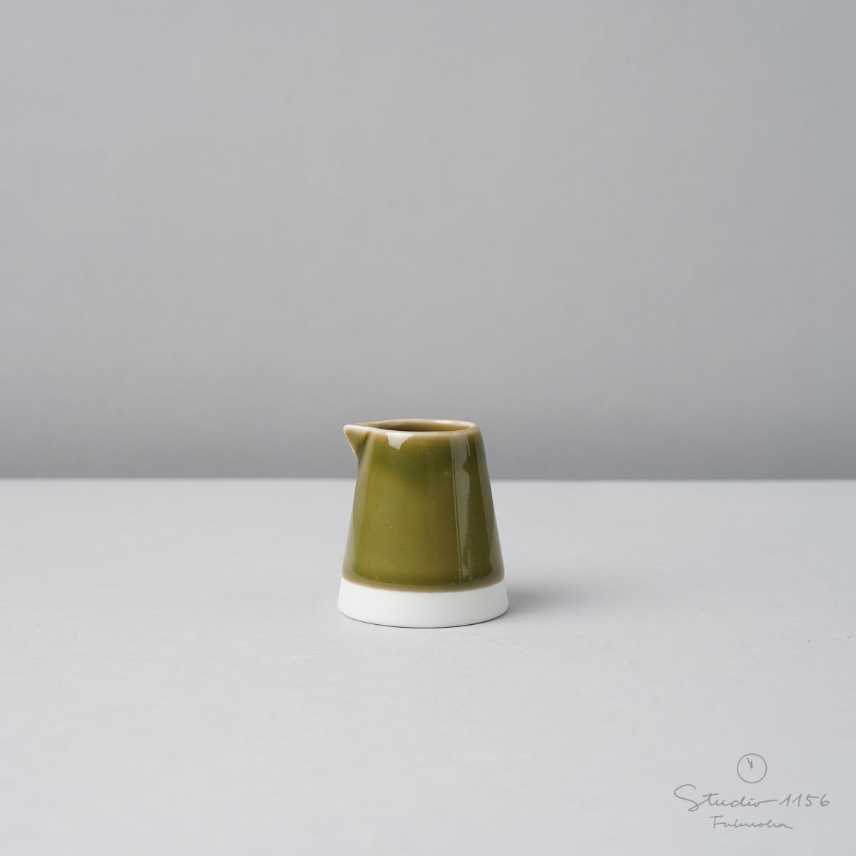 波佐見焼 es creamer (S) ミルクピッチャー 25ml 織部釉 essence Studio1156