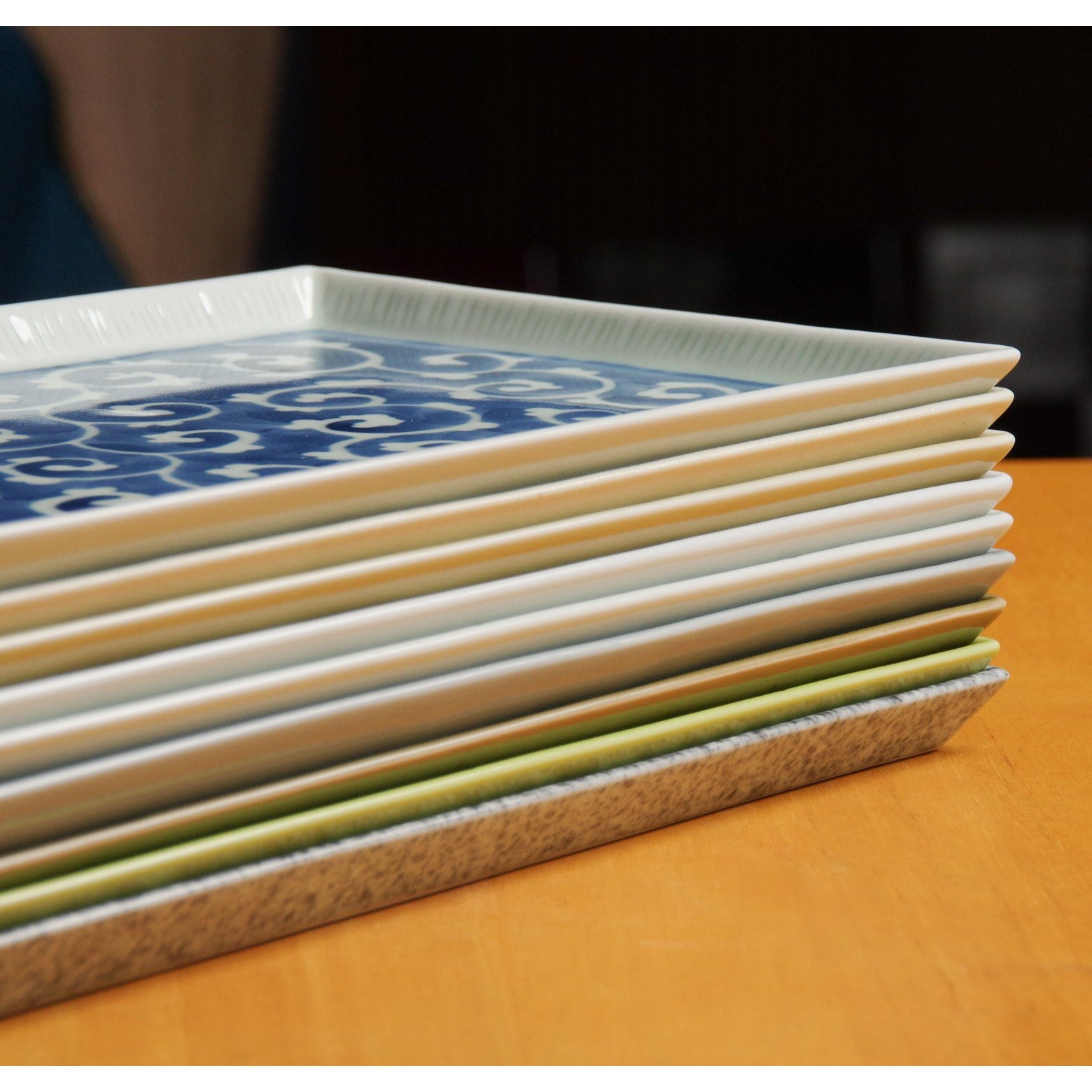 波佐見焼 Combo 長皿(L) ホワイト 30cm Eisen Studio1156