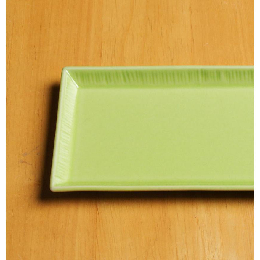 波佐見焼 Combo 長皿(S) ライトグリーン 15cm Eisen Studio1156