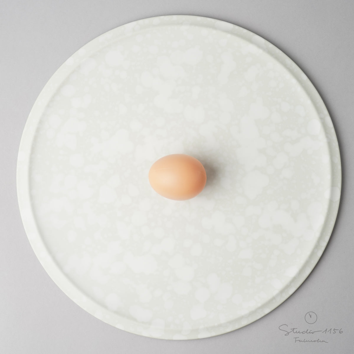 伊万里焼 フラットプレート w/ Rim 31cm グリーンマット Hataman Studio1156