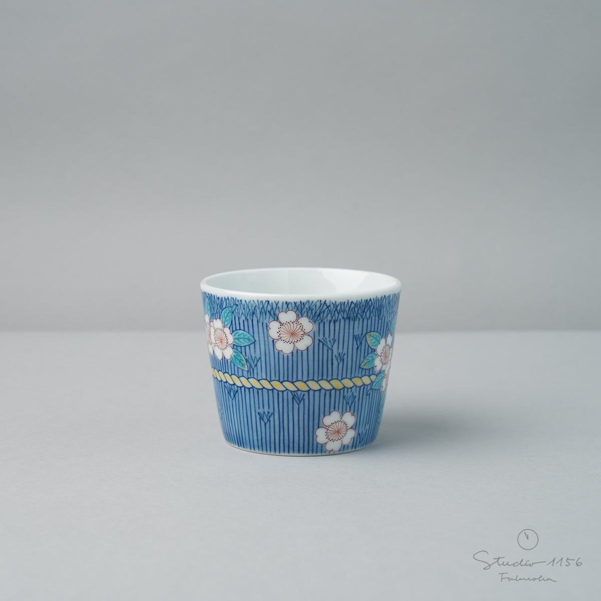 伊万里焼 色鍋島 そば猪口 桜紋 7.5cm/150ml Hataman Studio1156