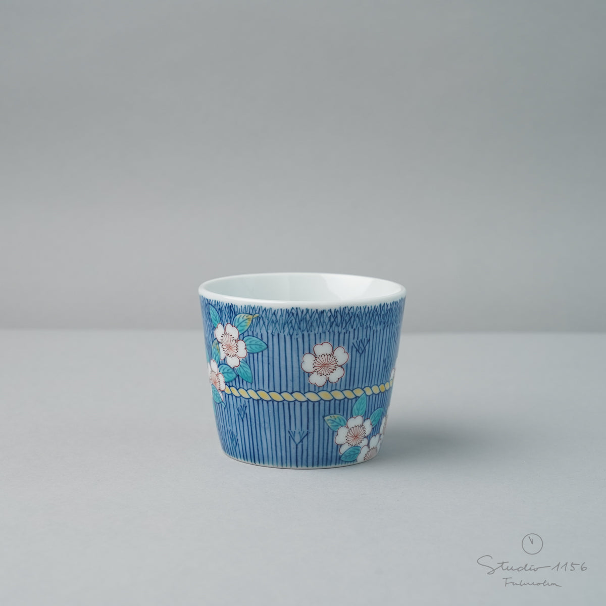 伊万里焼 色鍋島 そば猪口 桜紋 7.5cm/150ml Hataman Studio1156