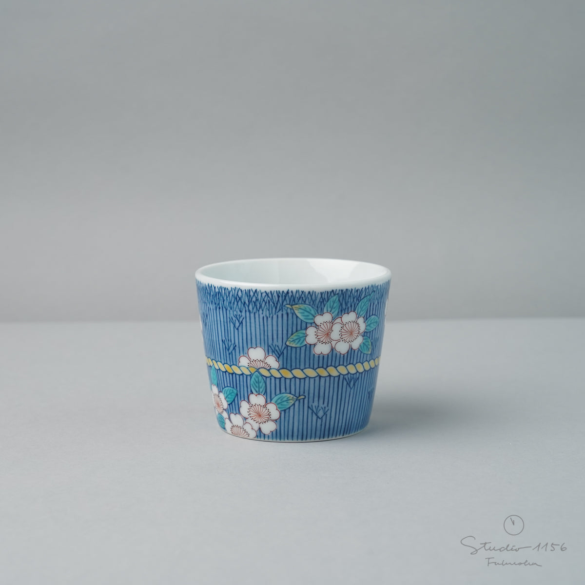 伊万里焼 色鍋島 そば猪口 桜紋 7.5cm/150ml Hataman Studio1156