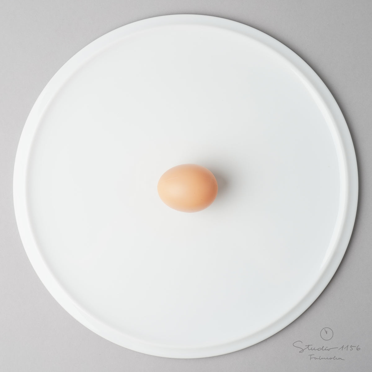 伊万里焼 フラットプレート w/ Rim 31cm 上白磁 Hataman Studio1156