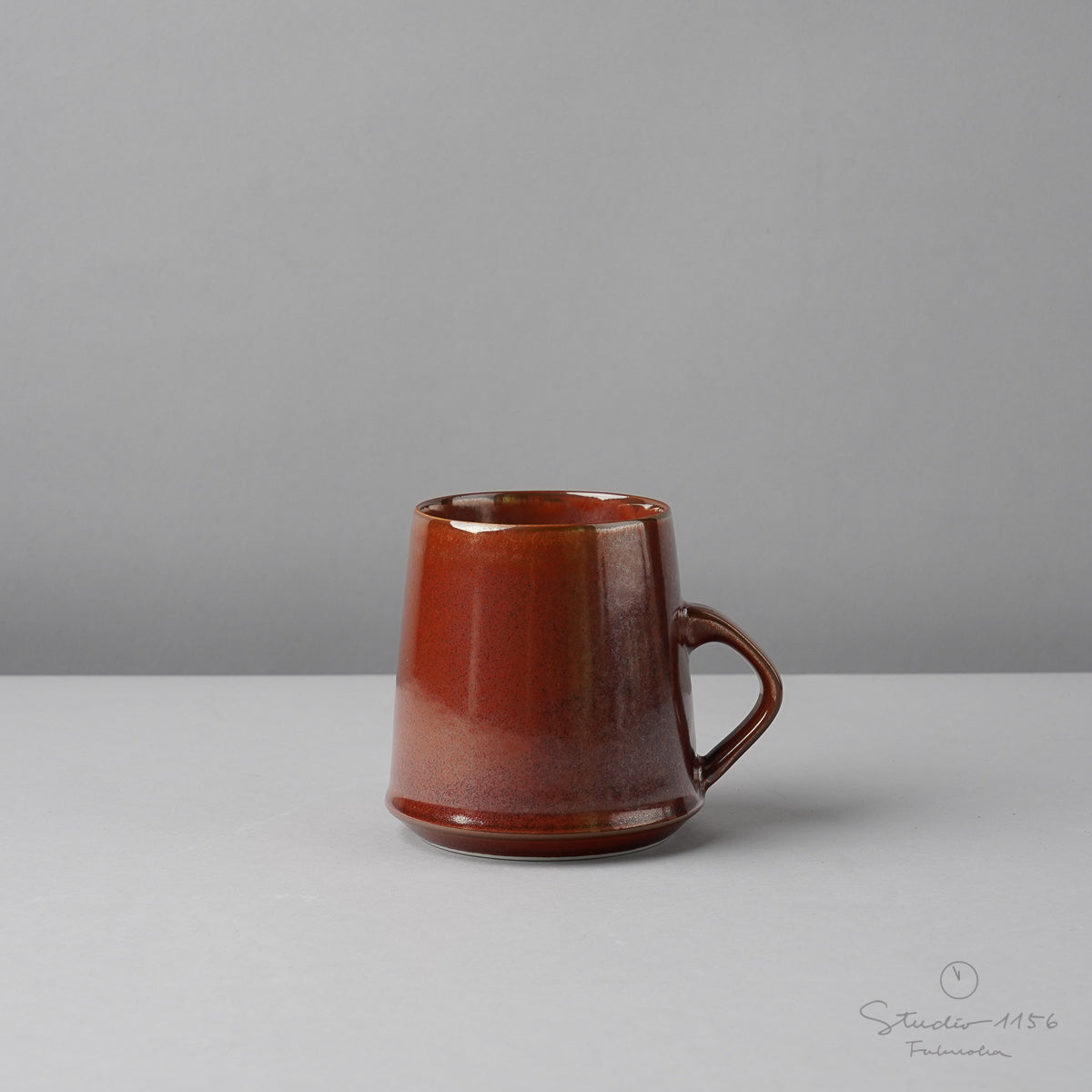 伊万里焼 Rim Mug マグカップ 6.5cm/280ml 赤鉄 Hataman Studio1156