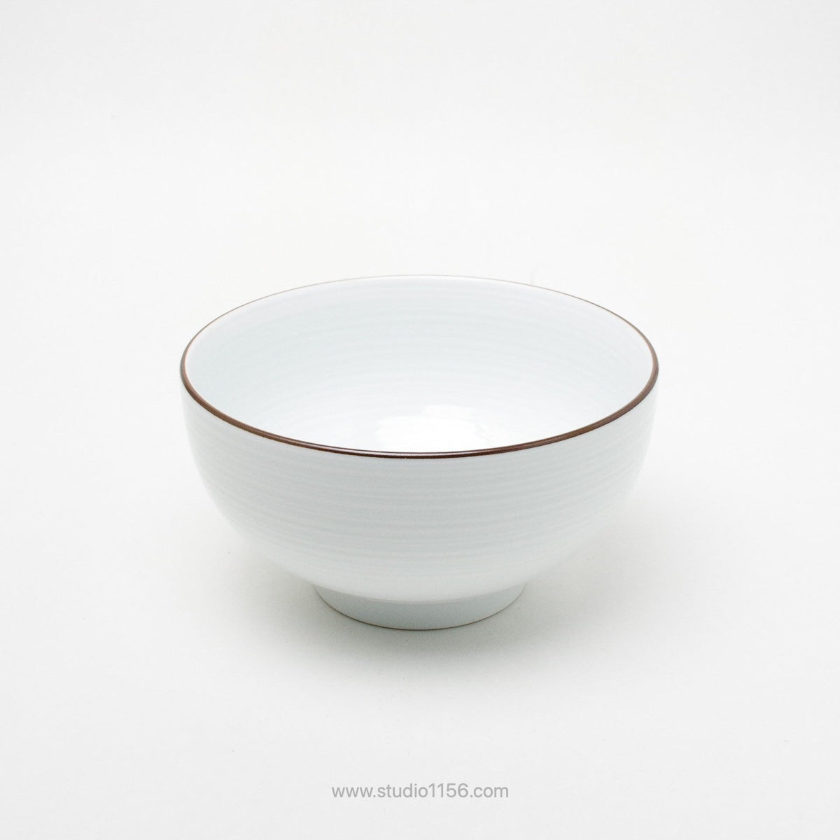 波佐見焼 五寸深めん丼 麺鉢 15.5cm/900ml 白磁千段 Hakusan Studio1156